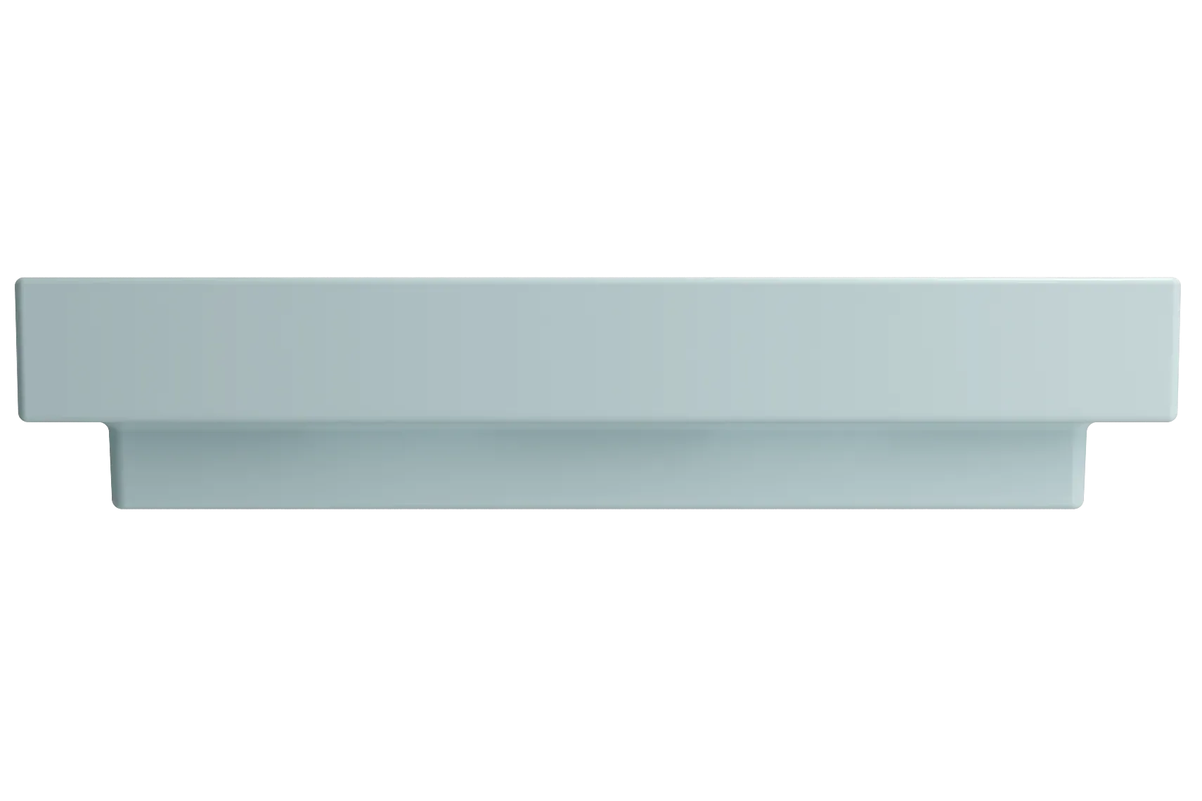 BOCCHI Scala 32" Rectangle Wallmount Fireclay Bathroom Sink, Matte Ice Blue, Single Faucet Hole, 1078-029-0126