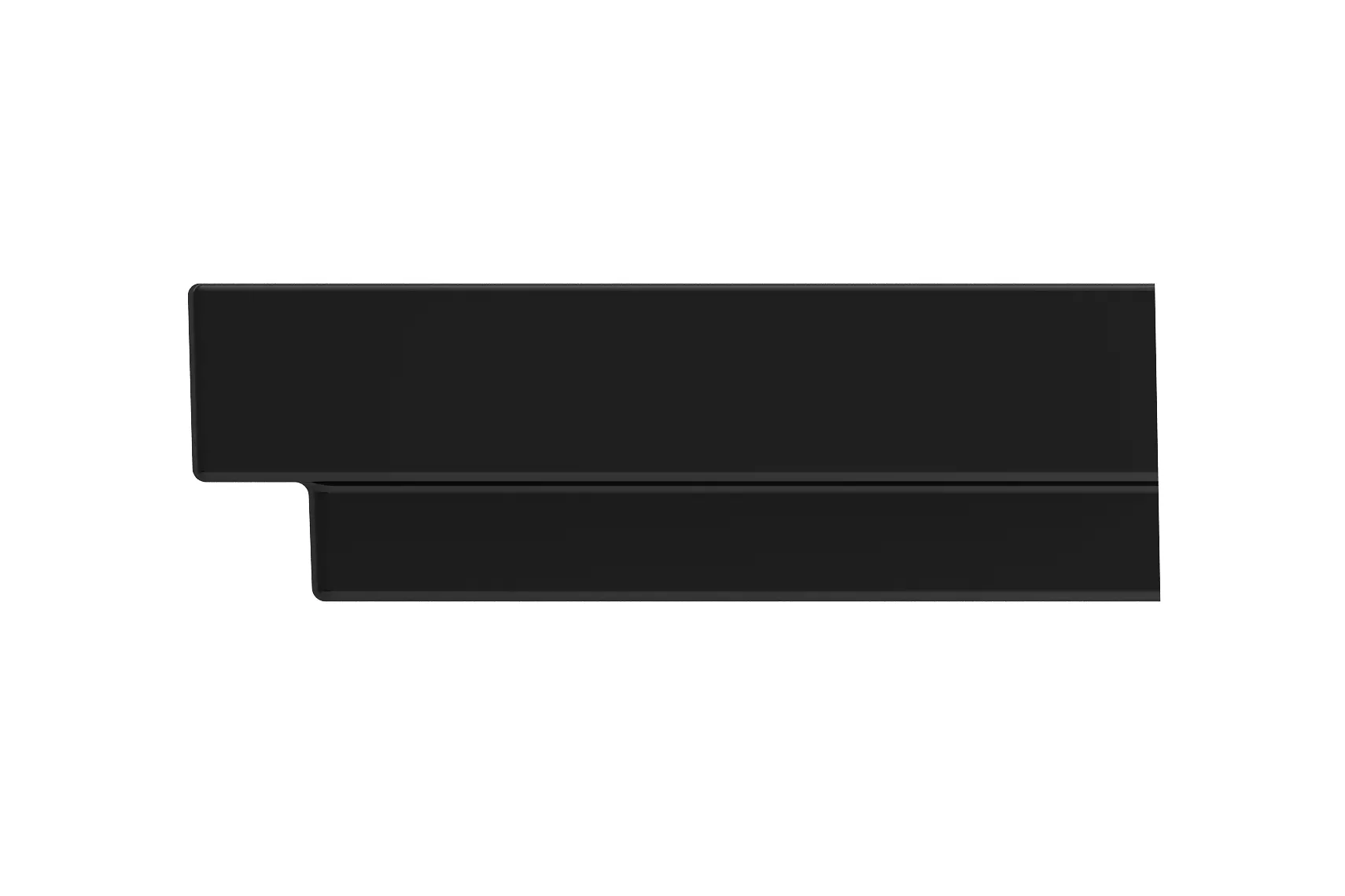 BOCCHI Scala 32" Rectangle Wallmount Fireclay Bathroom Sink, Black, 3 Faucet Hole, 1078-005-0127