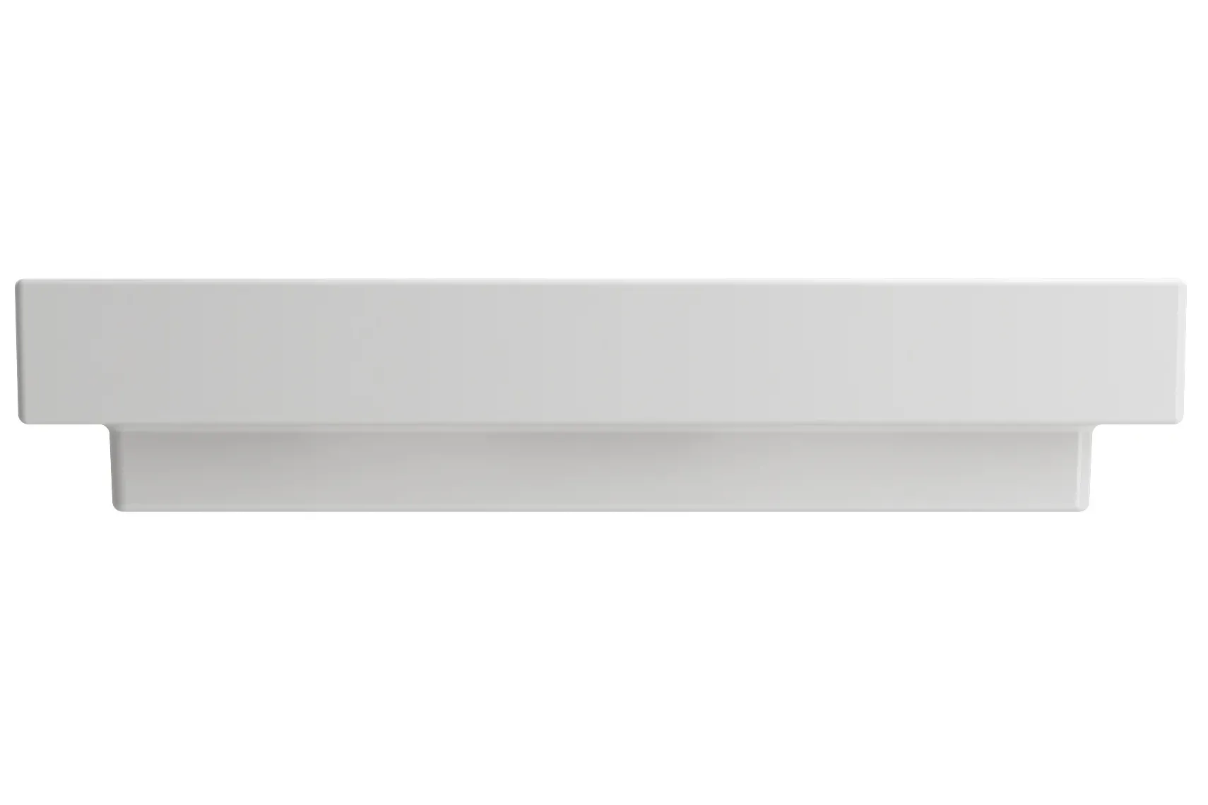 BOCCHI Scala 32" Rectangle Wallmount Fireclay Bathroom Sink, White, 3 Faucet Hole, 1078-001-0127
