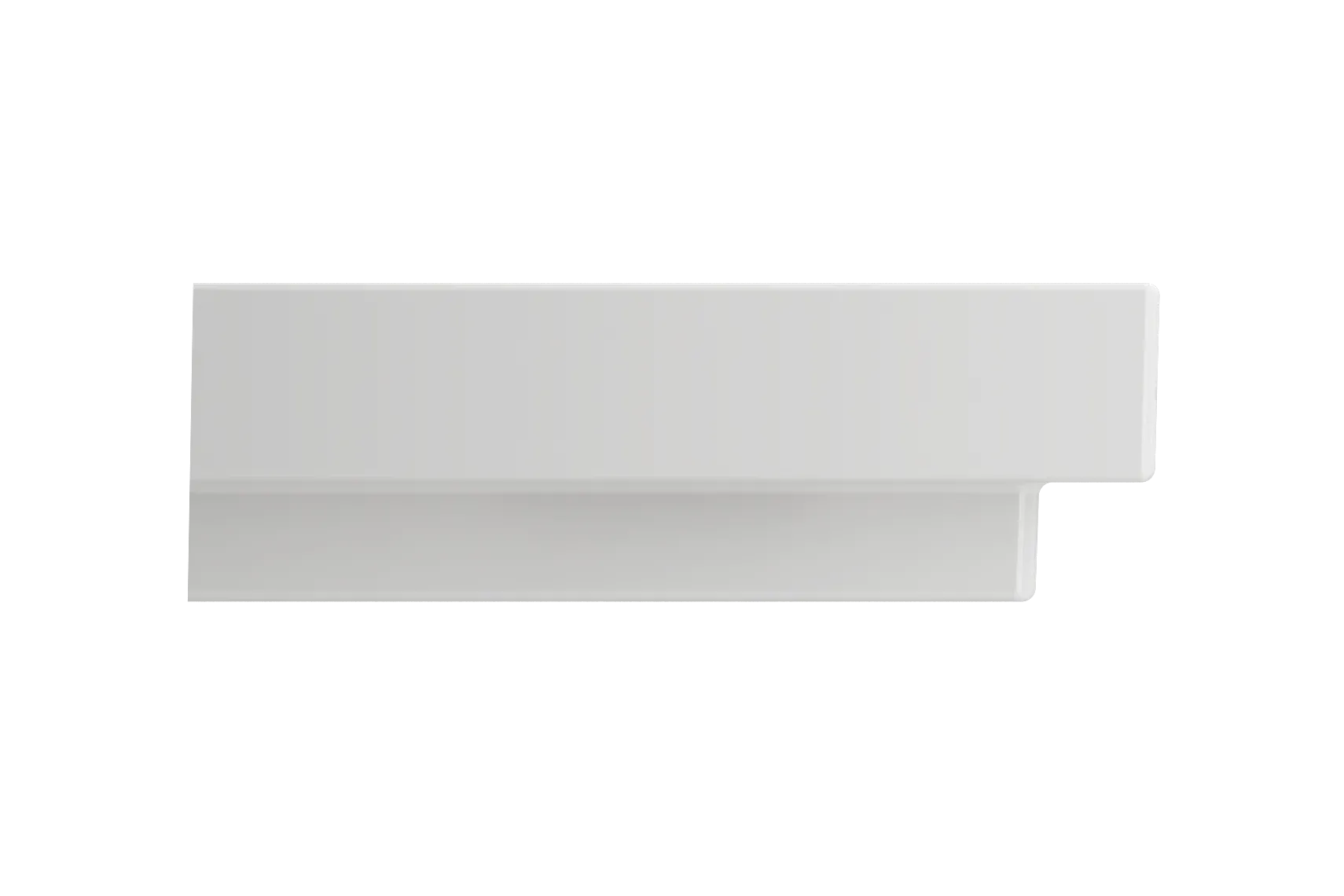 BOCCHI Scala 32" Rectangle Wallmount Fireclay Bathroom Sink, White, 3 Faucet Hole, 1078-001-0127