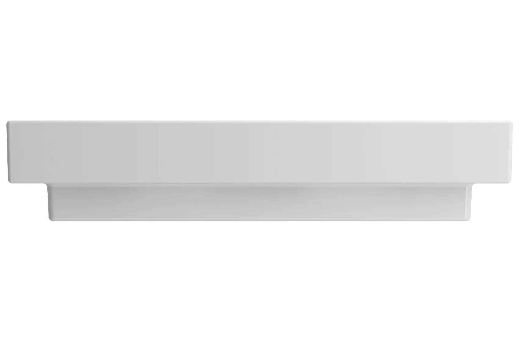 BOCCHI Scala 32" Rectangle Wallmount Fireclay Bathroom Sink, White, 3 Faucet Hole, 1078-001-0127