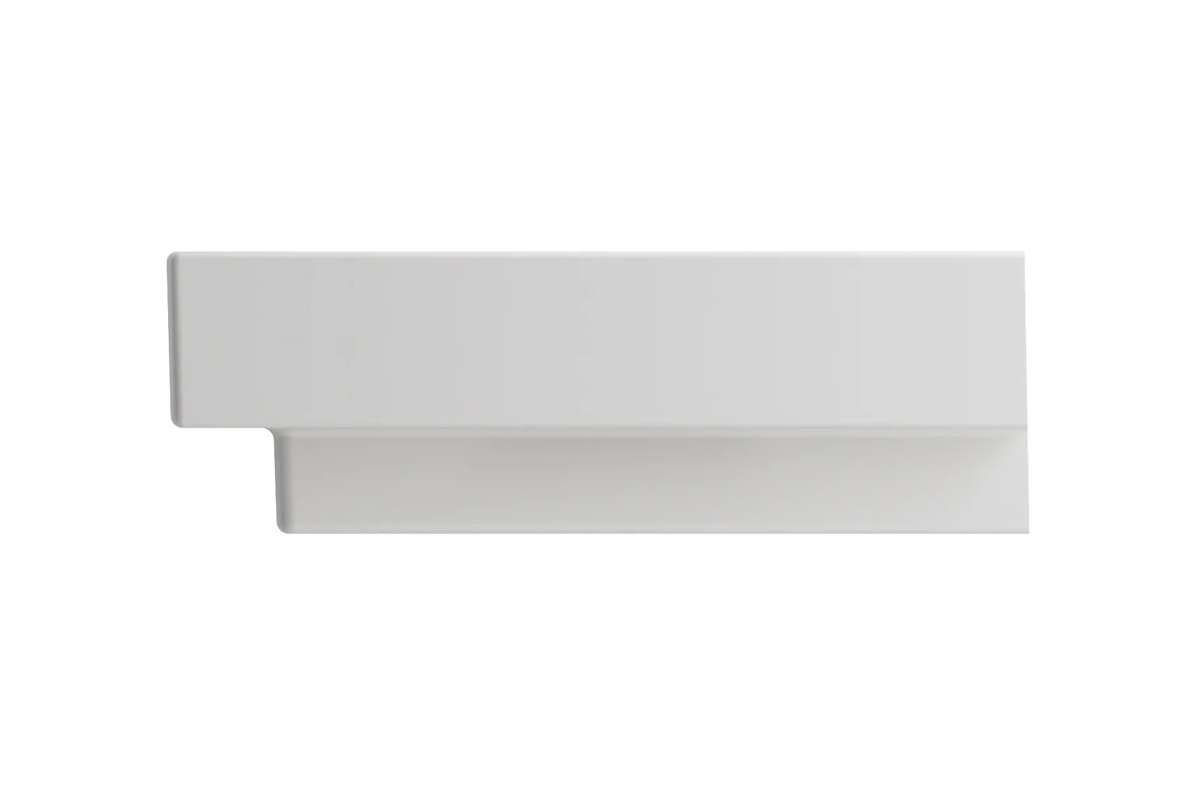 BOCCHI Scala 32" Rectangle Wallmount Fireclay Bathroom Sink, White, 3 Faucet Hole, 1078-001-0127