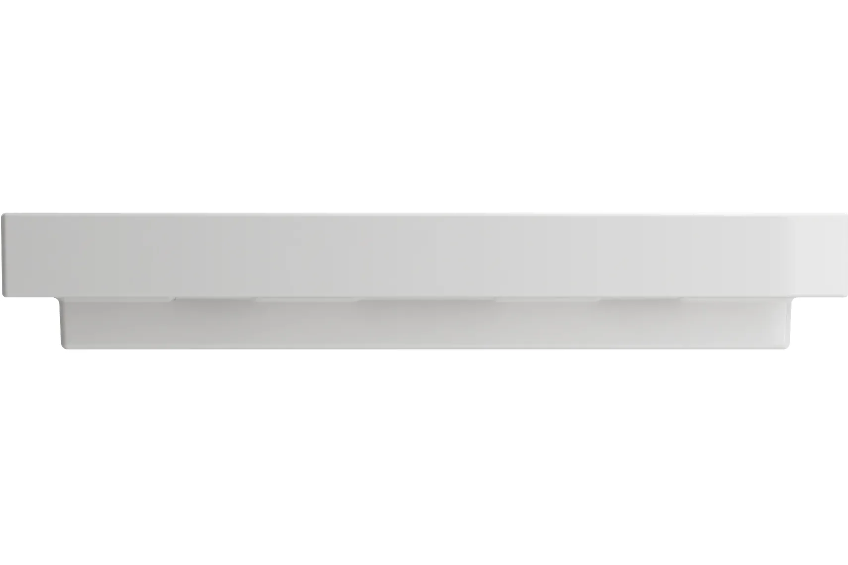BOCCHI Scala 40" Rectangle Wallmount Fireclay Bathroom Sink, White, 3 Faucet Hole, 1079-001-0127