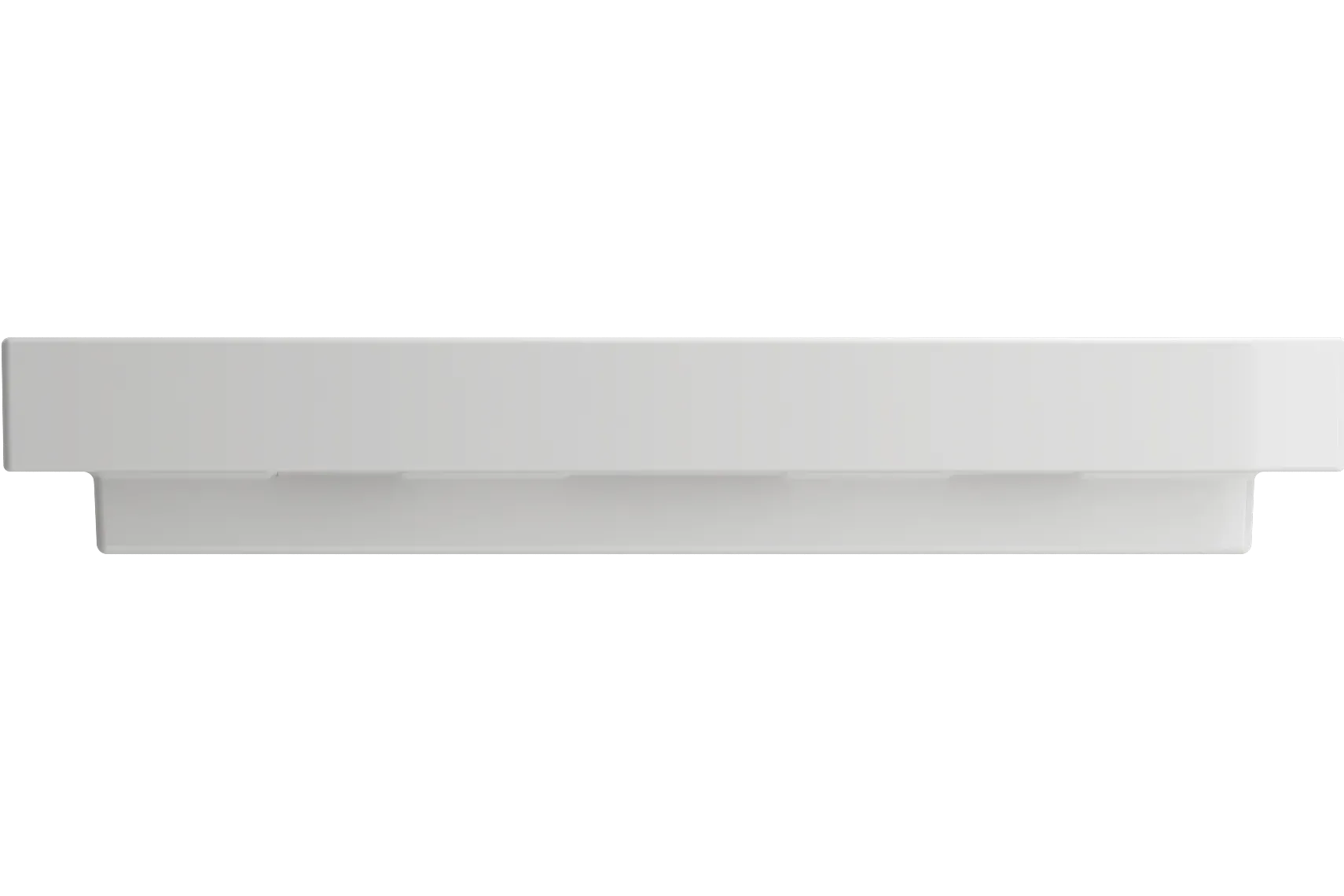 BOCCHI Scala 40" Rectangle Wallmount Fireclay Bathroom Sink, White, 3 Faucet Hole, 1079-001-0127