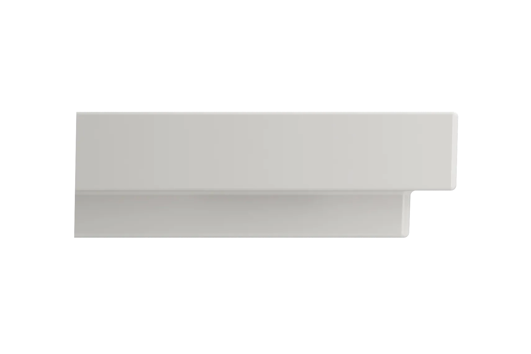 BOCCHI Scala 32" Rectangle Wallmount Fireclay Bathroom Sink, Biscuit, 3 Faucet Hole, 1078-014-0127