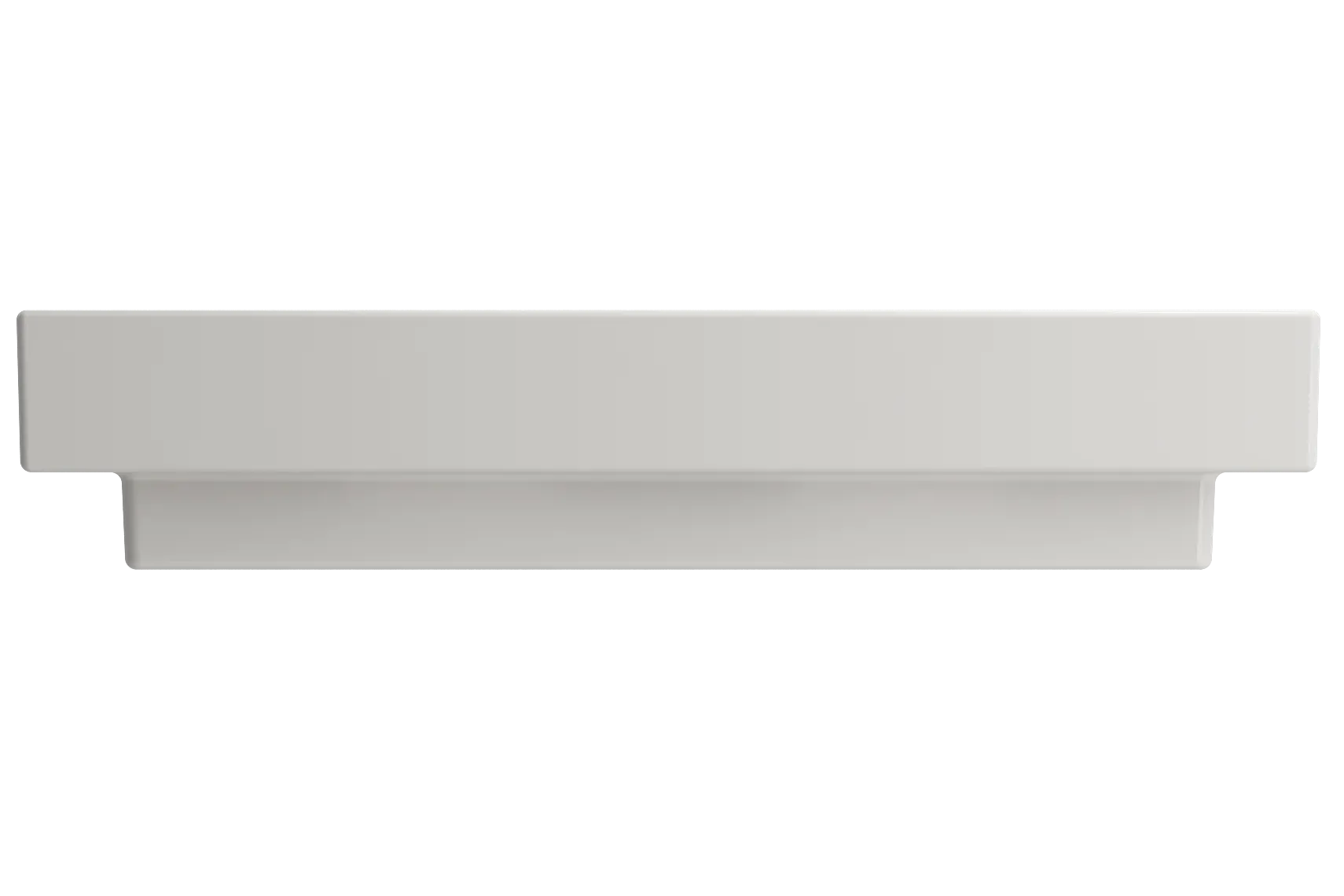 BOCCHI Scala 32" Rectangle Wallmount Fireclay Bathroom Sink, Biscuit, 3 Faucet Hole, 1078-014-0127