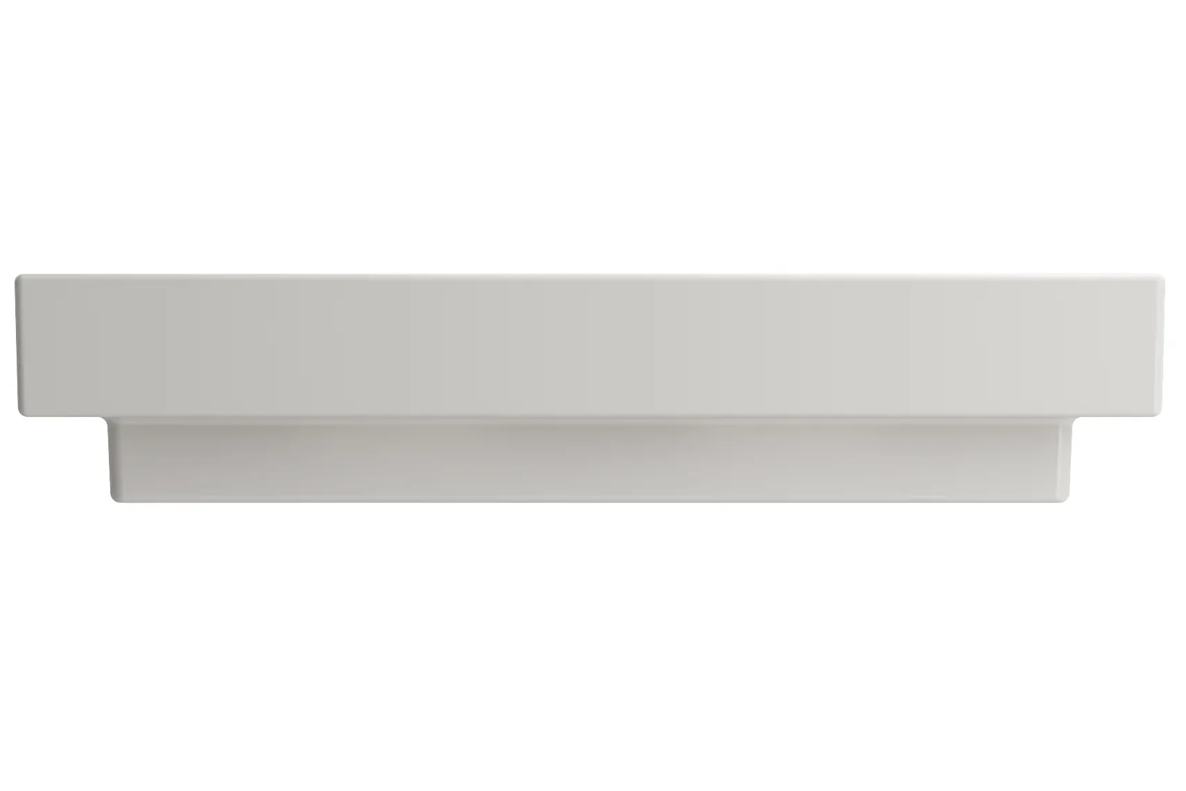 BOCCHI Scala 32" Rectangle Wallmount Fireclay Bathroom Sink, Biscuit, 3 Faucet Hole, 1078-014-0127