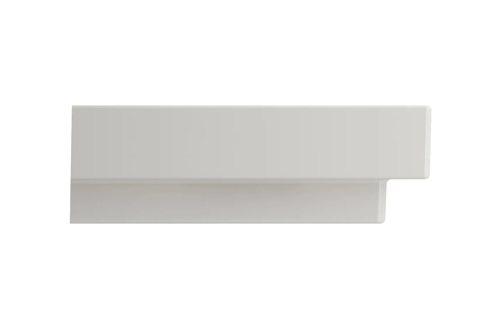 BOCCHI Scala 32" Rectangle Wallmount Fireclay Bathroom Sink, Biscuit, 3 Faucet Hole, 1078-014-0127