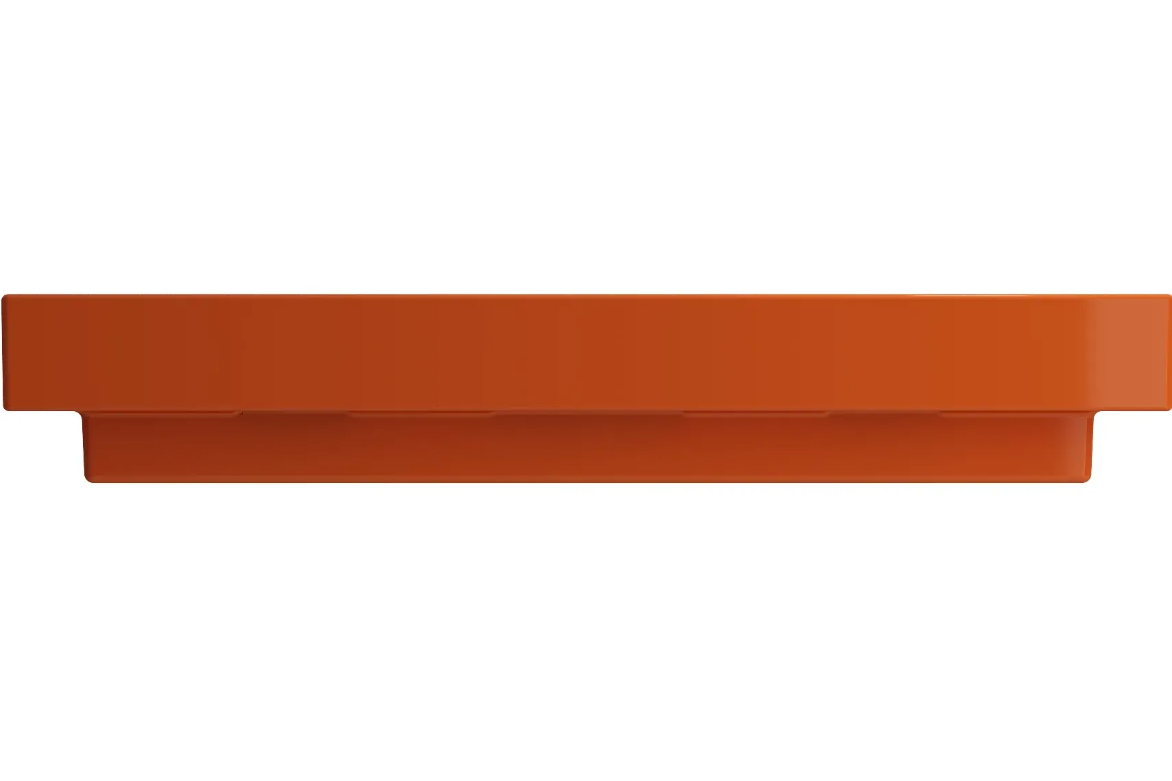 BOCCHI Scala 40" Rectangle Wallmount Fireclay Bathroom Sink, Orange, 3 Faucet Hole, 1079-012-0127
