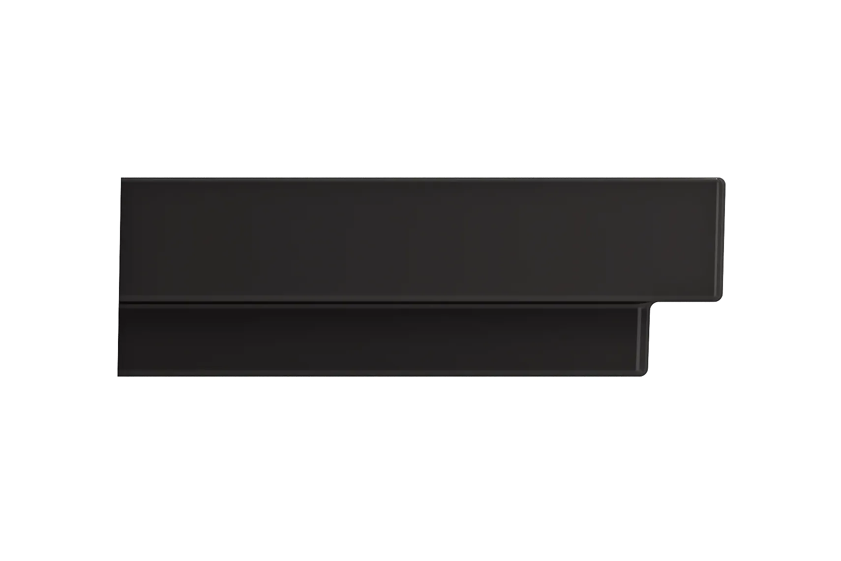 BOCCHI Scala 32" Rectangle Wallmount Fireclay Bathroom Sink, Matte Black, 3 Faucet Hole, 1078-004-0127