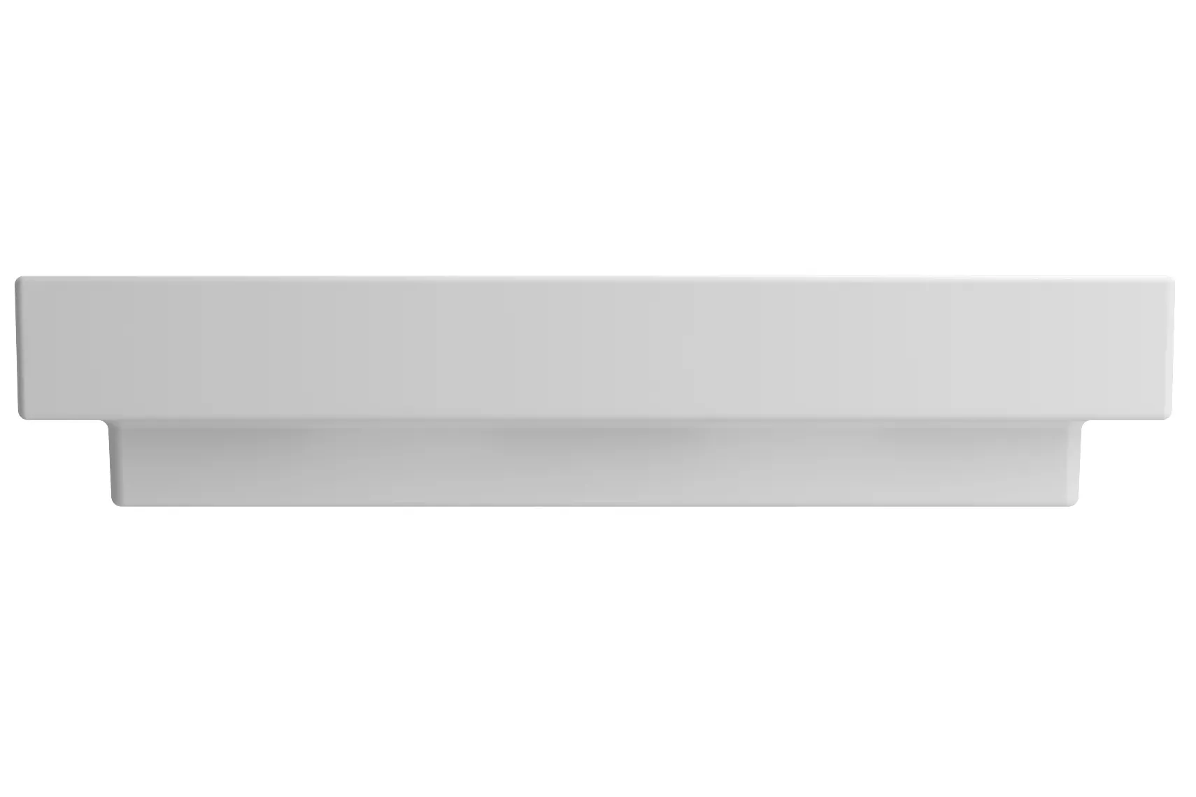 BOCCHI Scala 32" Rectangle Wallmount Fireclay Bathroom Sink, Matte White, 3 Faucet Hole, 1078-002-0127