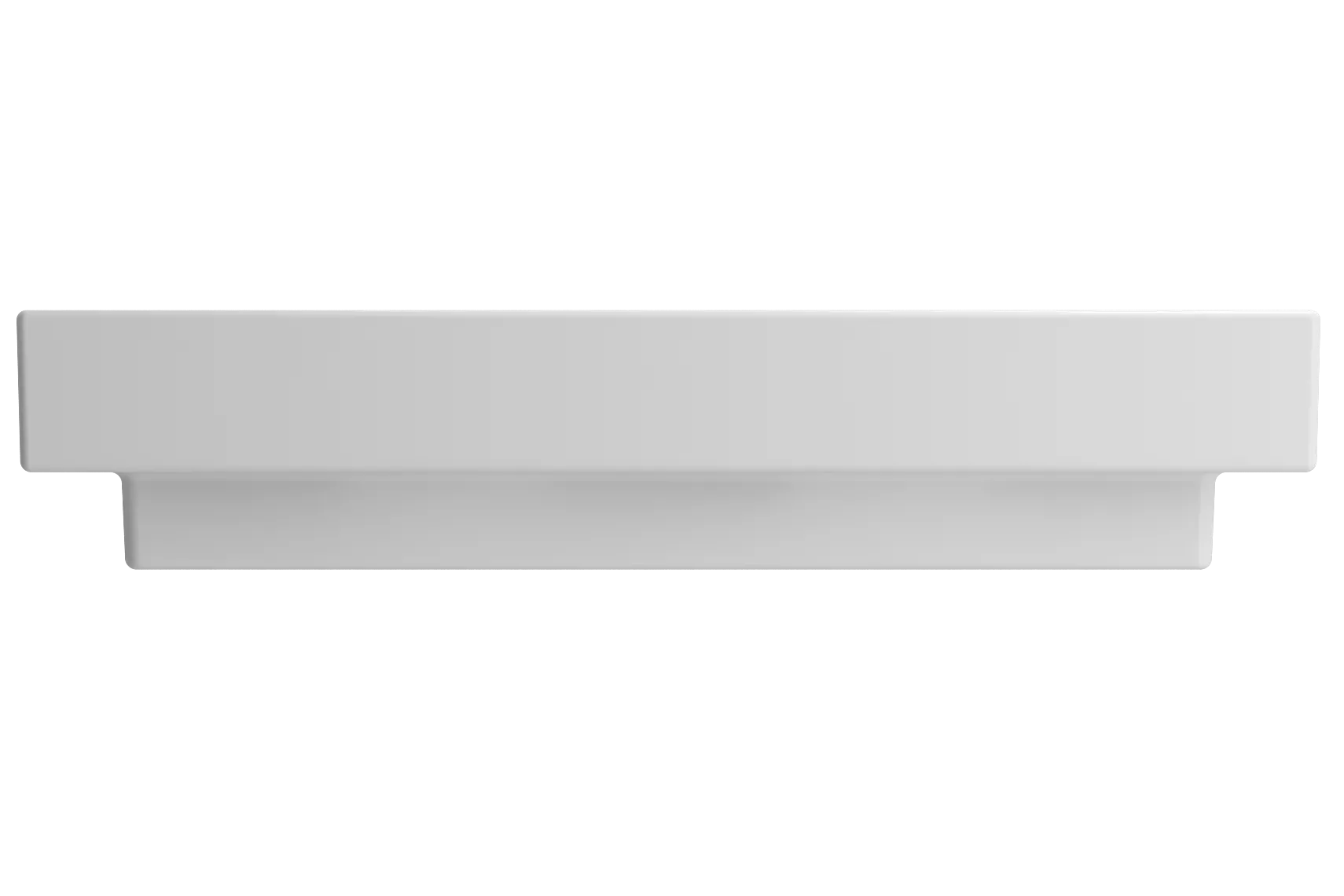 BOCCHI Scala 32" Rectangle Wallmount Fireclay Bathroom Sink, Matte White, 3 Faucet Hole, 1078-002-0127