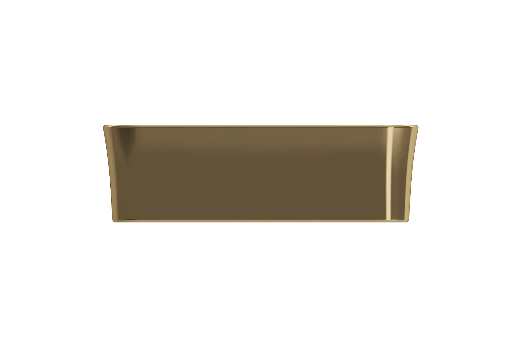 BOCCHI Sottile 22" Rectangle Vessel Fireclay Bathroom Sink, Matte Gold, 1476-403-0125