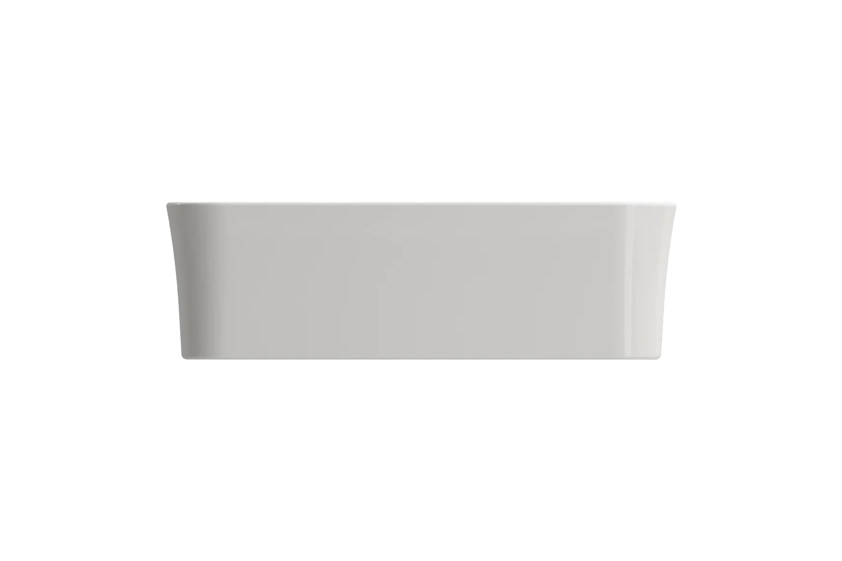 BOCCHI Sottile 22" Rectangle Vessel Fireclay Bathroom Sink, Biscuit, 1476-014-0125