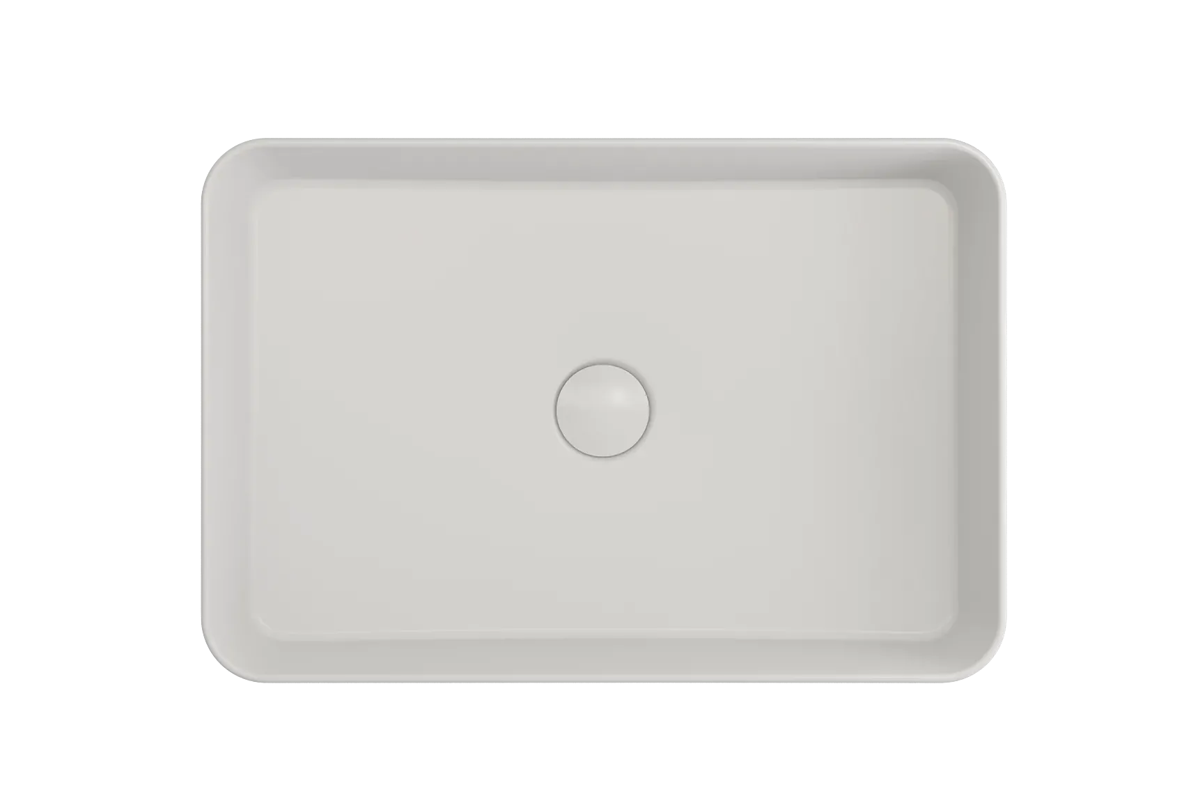 BOCCHI Sottile 22" Rectangle Vessel Fireclay Bathroom Sink, Matte White, 1476-002-0125