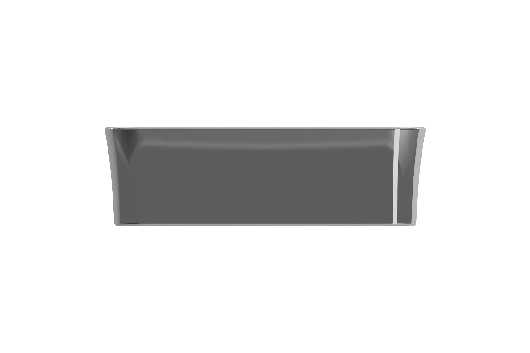 BOCCHI Sottile 22" Rectangle Vessel Fireclay Bathroom Sink, Platinum, 1476-401-0125