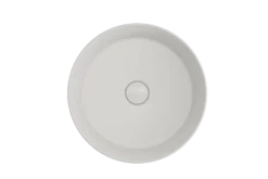 BOCCHI Sottile 15" Round Vessel Fireclay Bathroom Sink, Matte White, 1478-002-0125