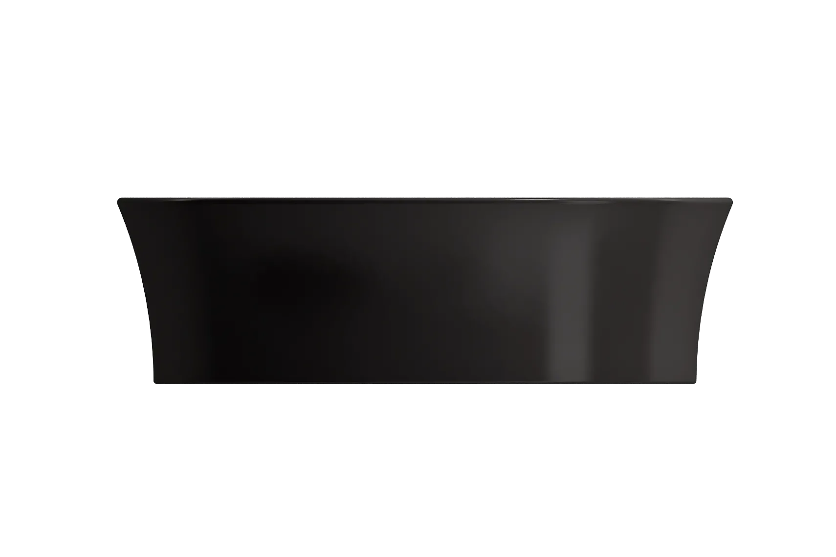 BOCCHI Sottile 15" Round Vessel Fireclay Bathroom Sink, Matte Black, 1478-004-0125