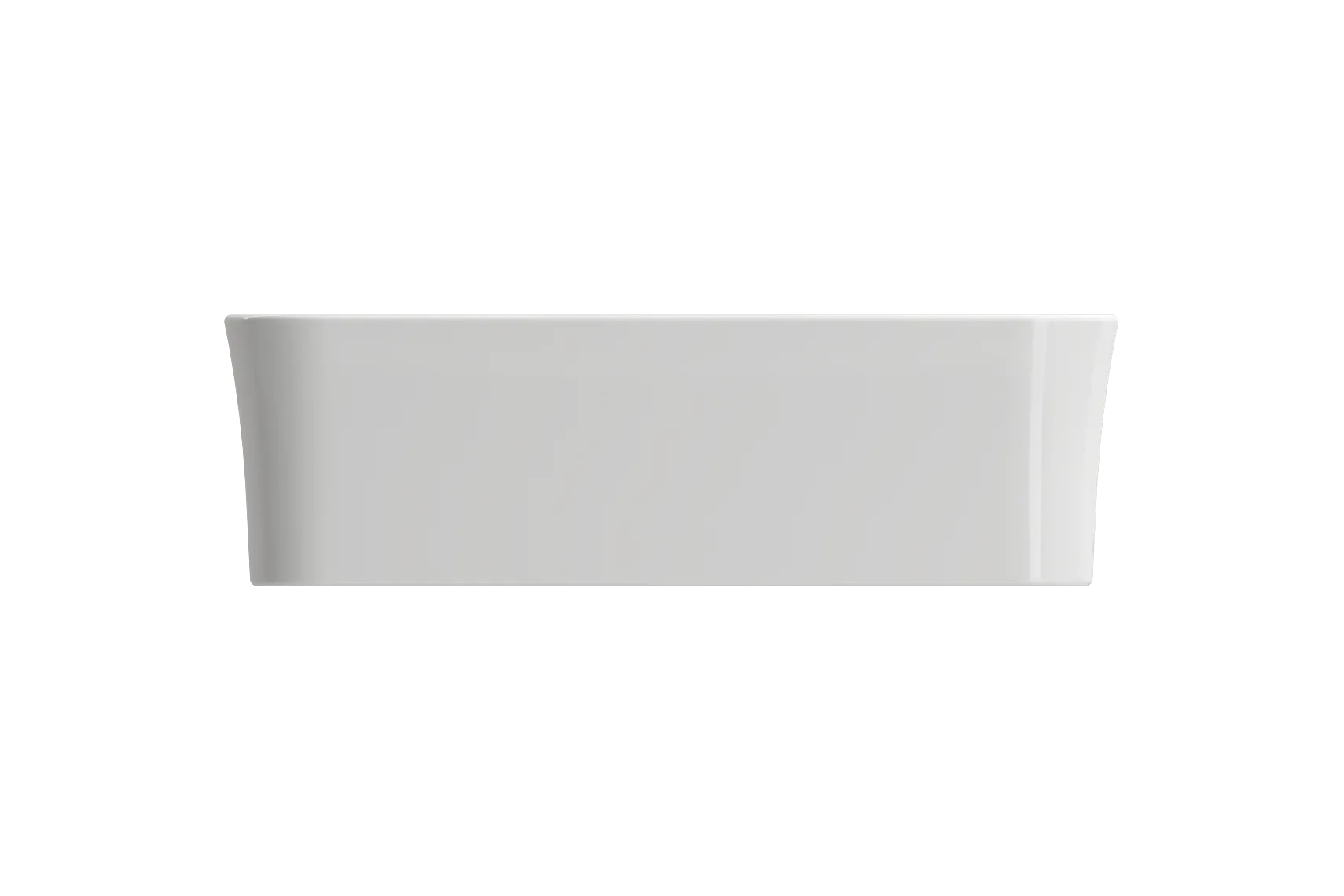 BOCCHI Sottile 15" Square Vessel Fireclay Bathroom Sink, White, 1477-001-0125