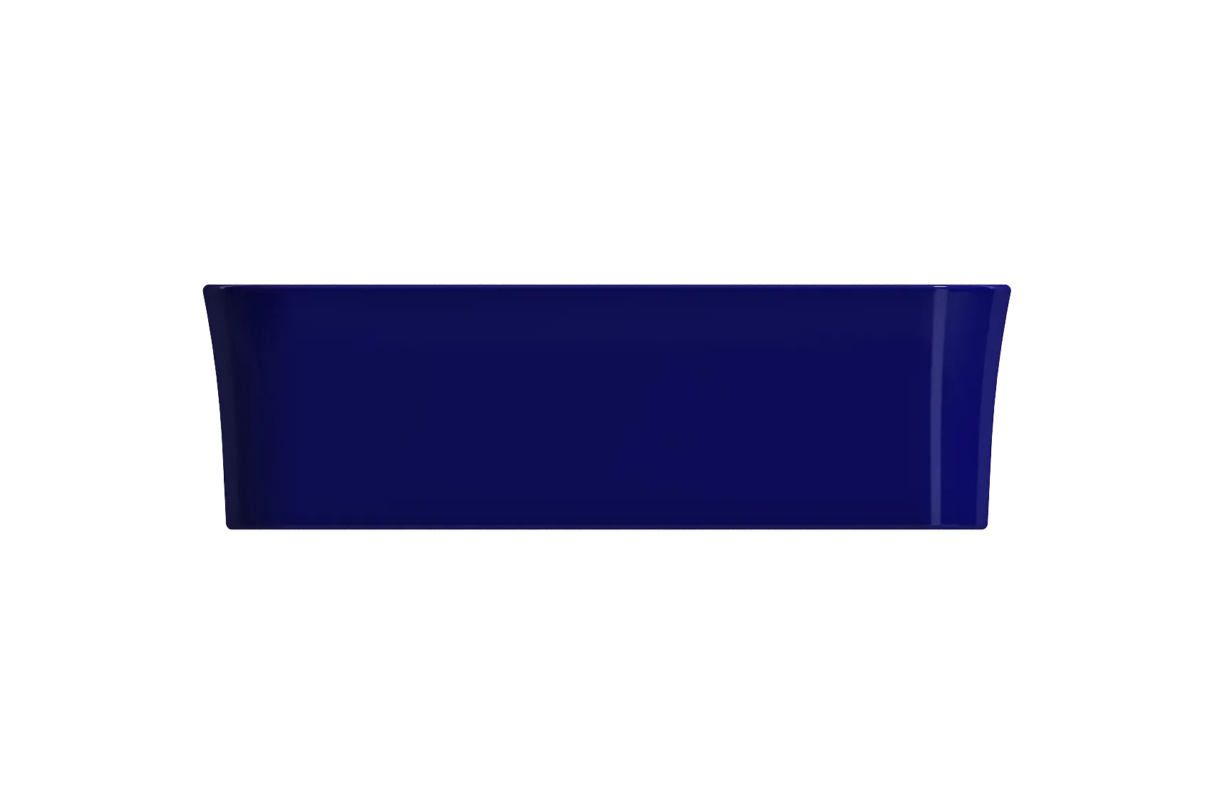 BOCCHI Sottile 15" Square Vessel Fireclay Bathroom Sink, Sapphire Blue, 1477-010-0125