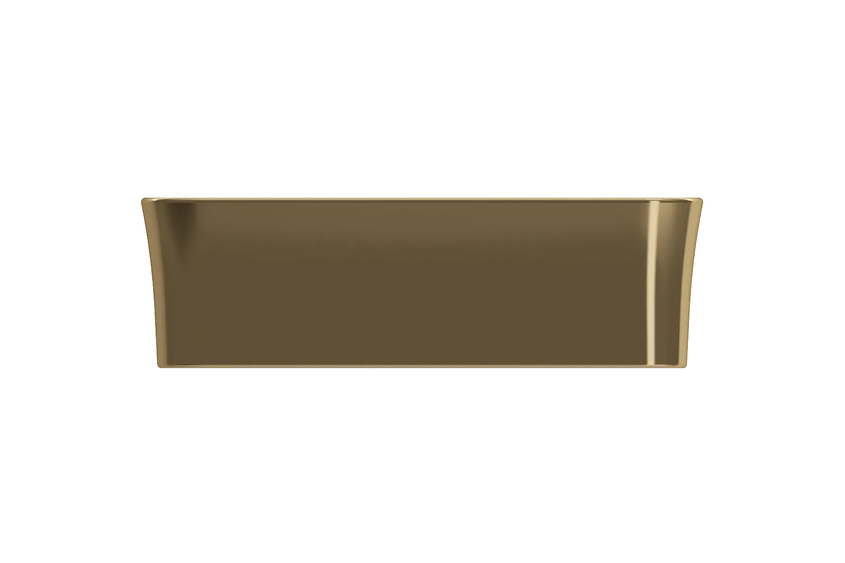 BOCCHI Sottile 15" Square Vessel Fireclay Bathroom Sink, Matte Gold, 1477-403-0125
