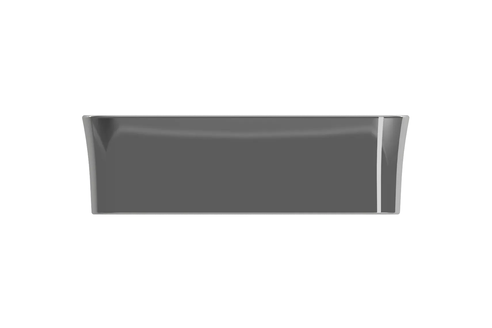 BOCCHI Sottile 15" Square Vessel Fireclay Bathroom Sink, Platinum, 1477-401-0125