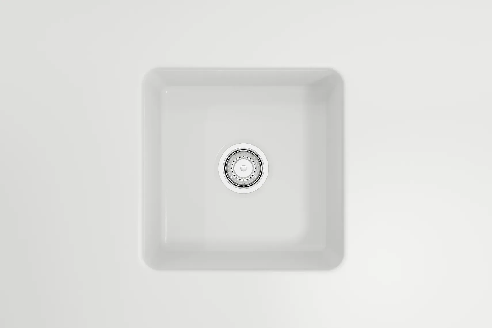BOCCHI Sotto 18" Fireclay Undermount Single Bowl Bar Sink with Protective Bottom Grid and Strainer, Matte White, 1359-002-0120