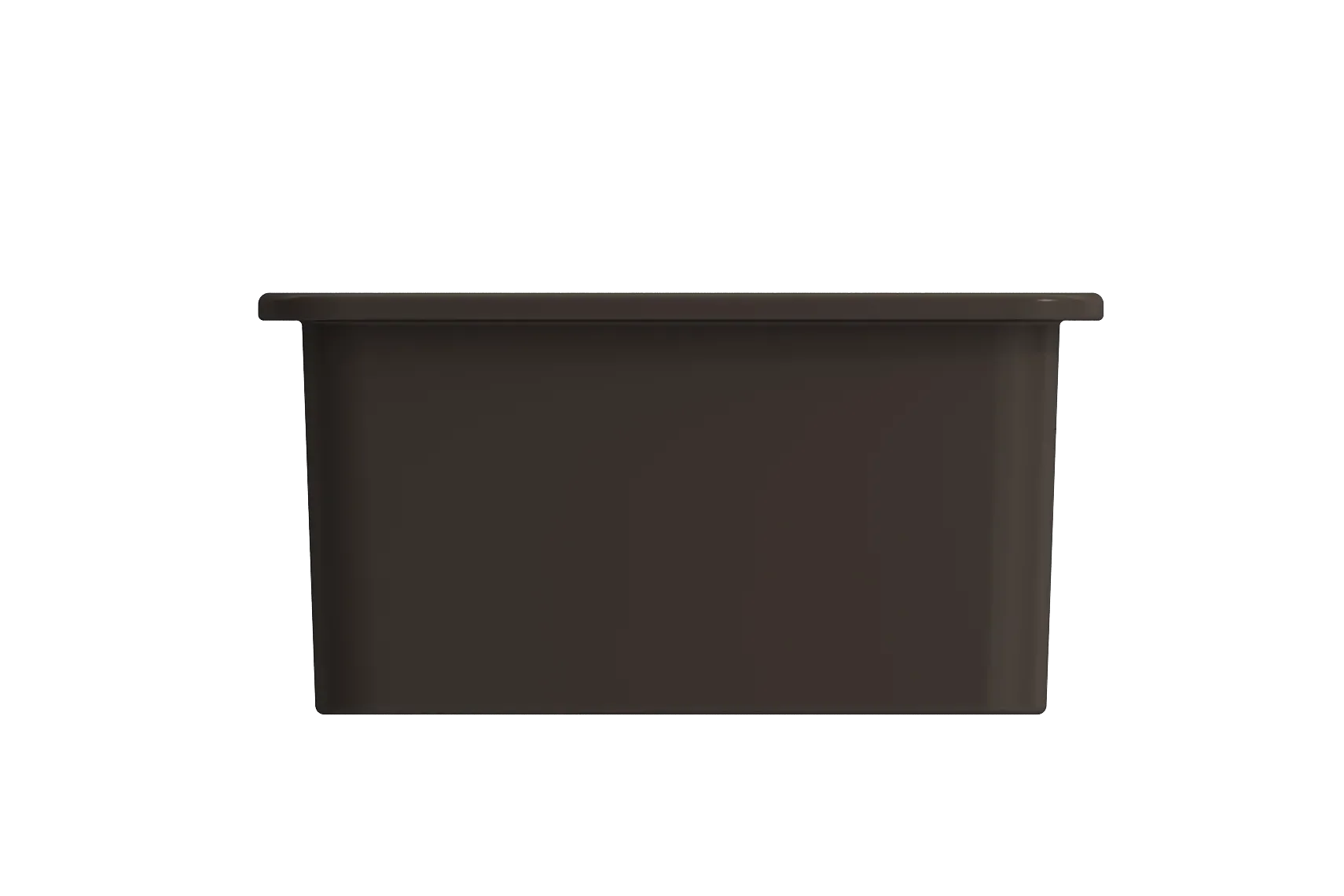 BOCCHI Sotto 18" Fireclay Undermount Single Bowl Bar Sink with Protective Bottom Grid and Strainer, Matte Brown, 1359-025-0120