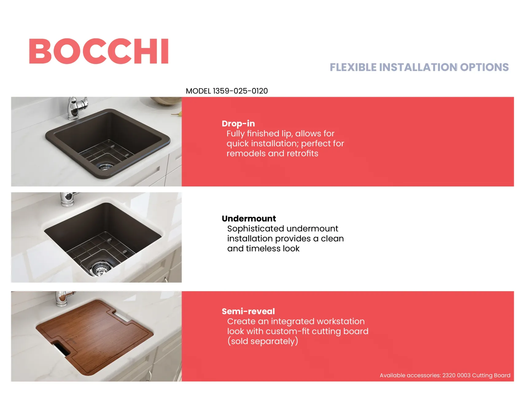 BOCCHI Sotto 18" Fireclay Undermount Single Bowl Bar Sink with Protective Bottom Grid and Strainer, Matte Brown, 1359-025-0120