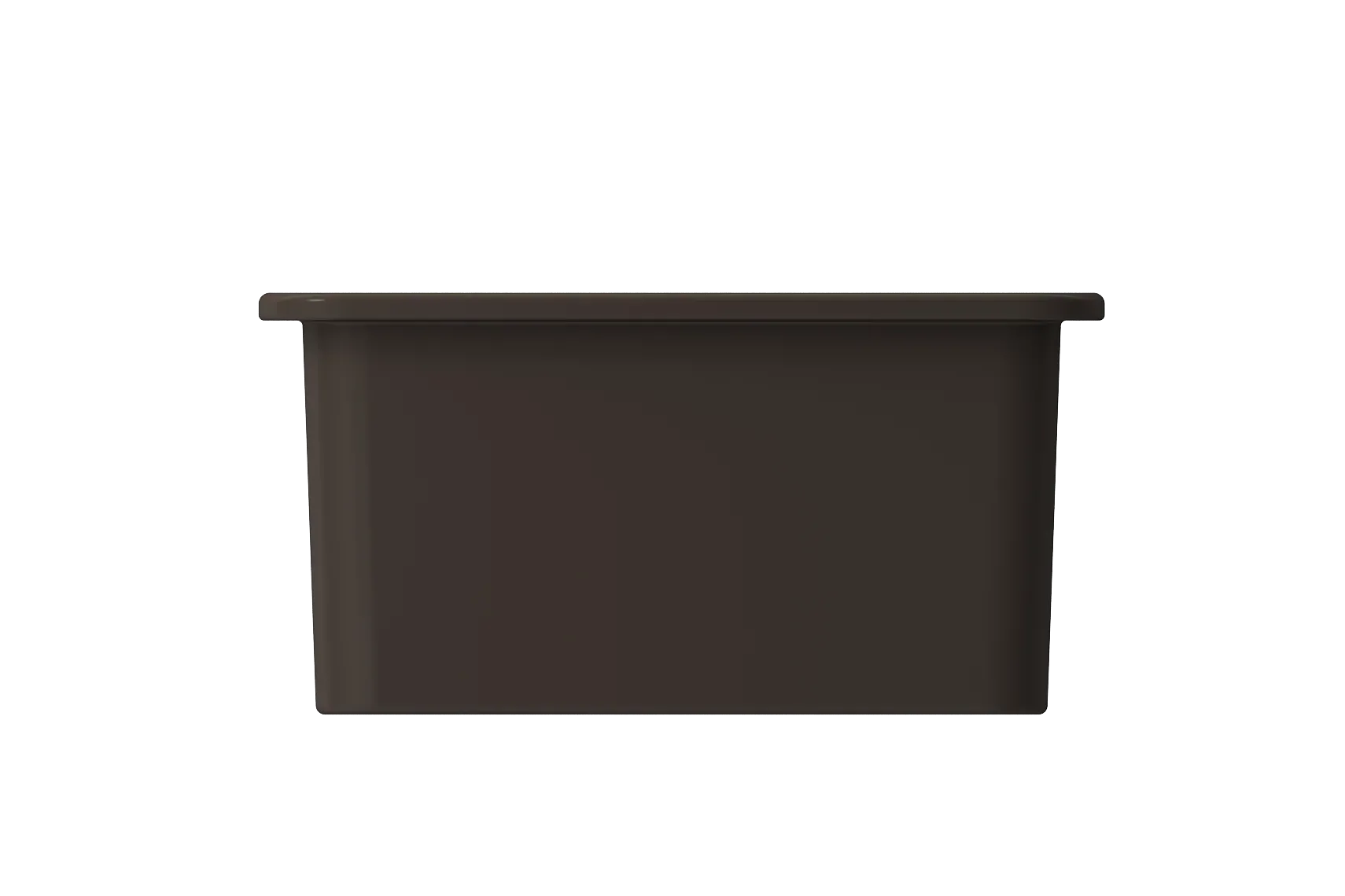 BOCCHI Sotto 18" Fireclay Undermount Single Bowl Bar Sink with Protective Bottom Grid and Strainer, Matte Brown, 1359-025-0120