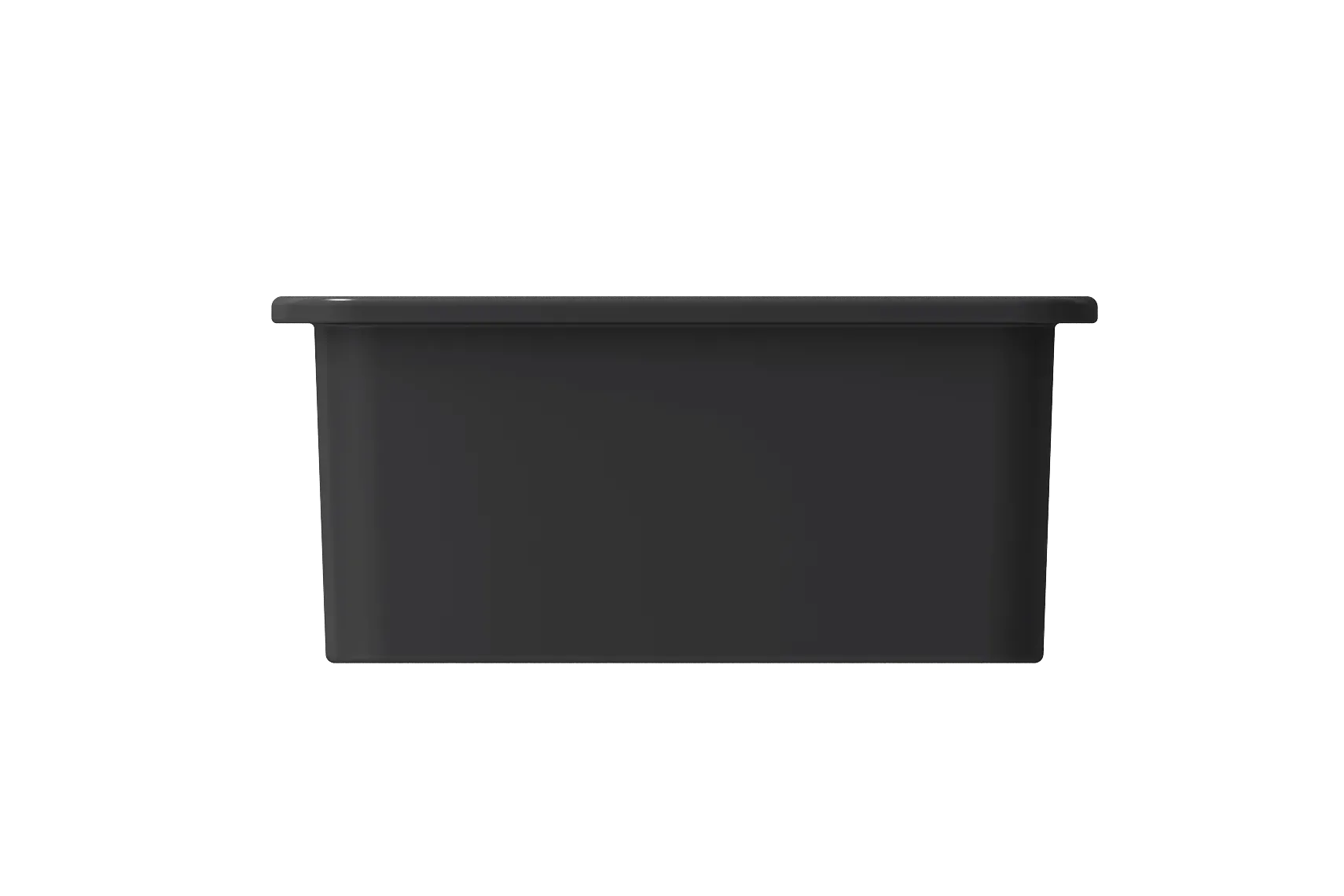 BOCCHI Sotto 12" Fireclay Undermount Single Bowl Bar Sink with Strainer, Matte Dark Gray, 1358-020-0120