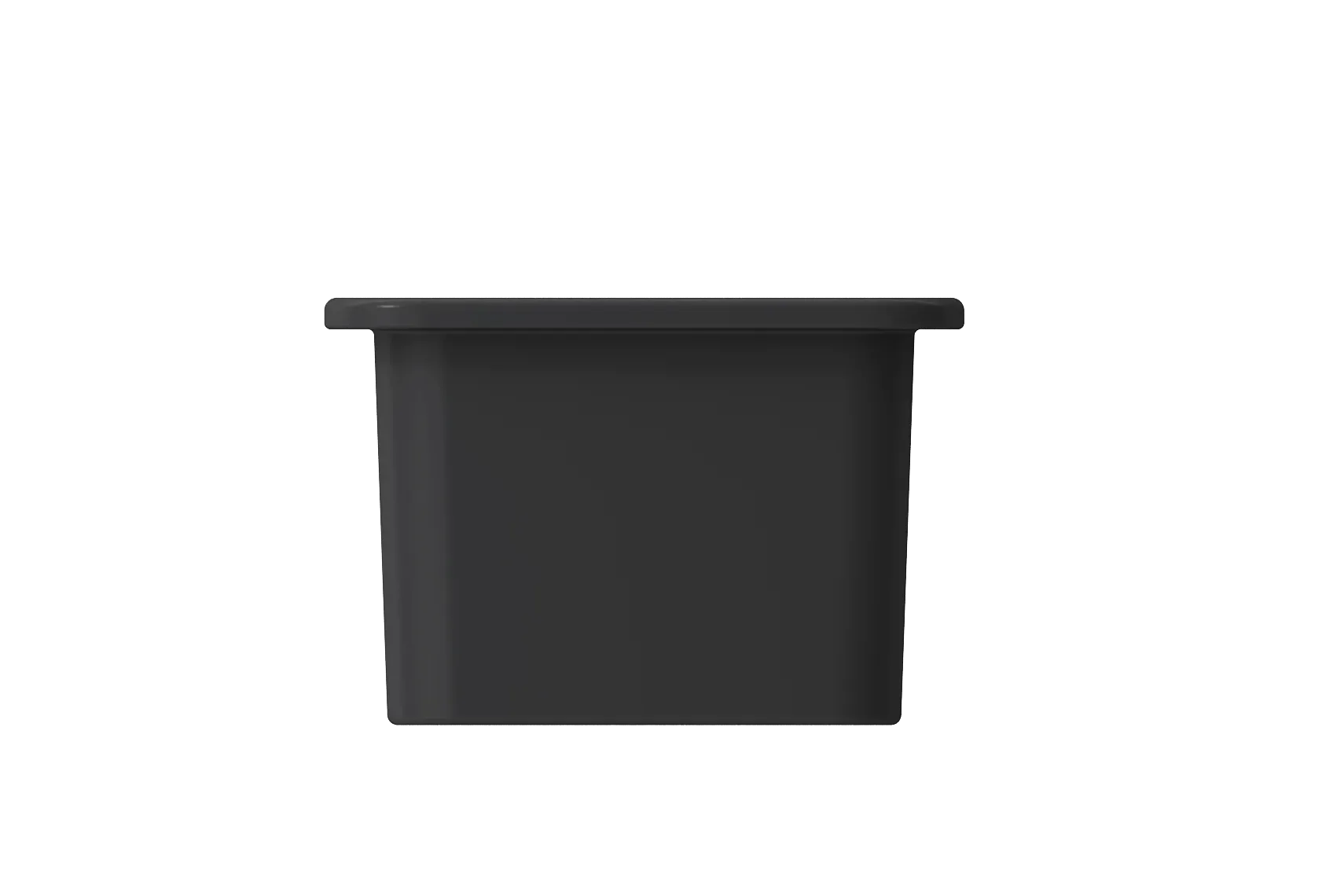 BOCCHI Sotto 12" Fireclay Undermount Single Bowl Bar Sink with Strainer, Matte Dark Gray, 1358-020-0120