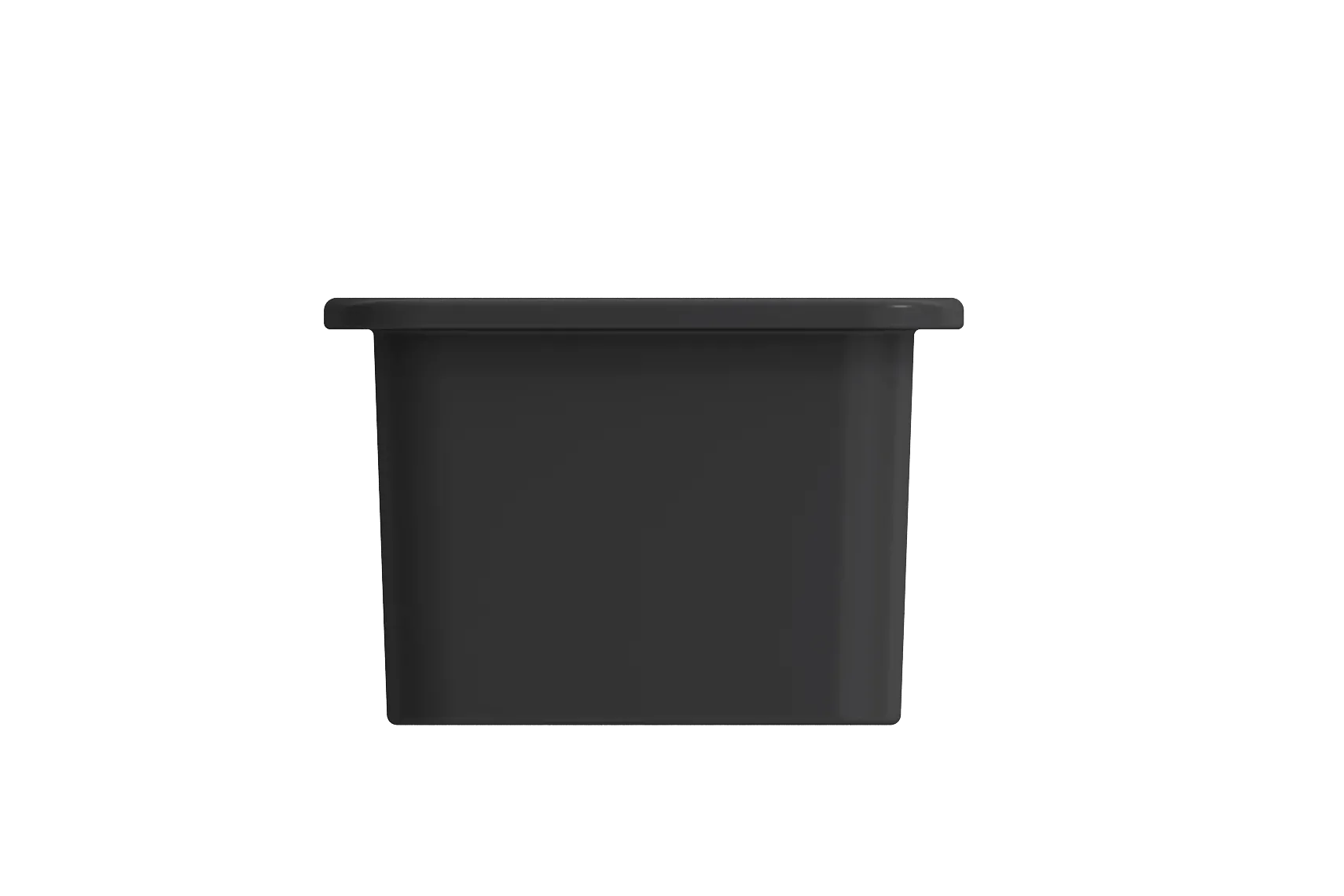 BOCCHI Sotto 12" Fireclay Undermount Single Bowl Bar Sink with Strainer, Matte Dark Gray, 1358-020-0120