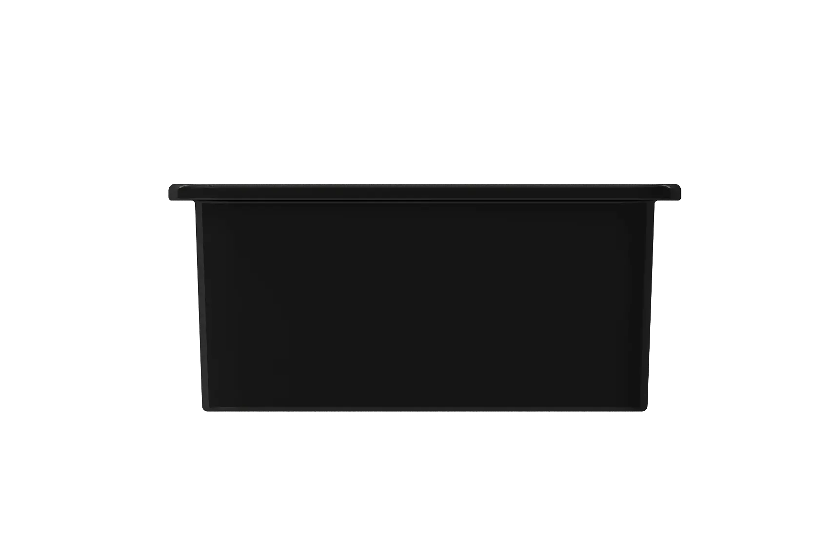 BOCCHI Sotto 12" Fireclay Undermount Single Bowl Bar Sink with Strainer, Black, 1358-005-0120