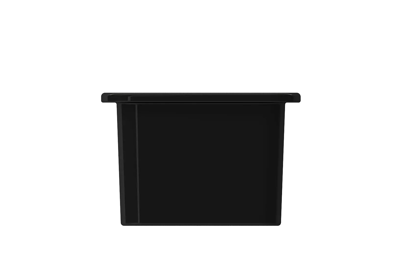BOCCHI Sotto 12" Fireclay Undermount Single Bowl Bar Sink with Strainer, Black, 1358-005-0120