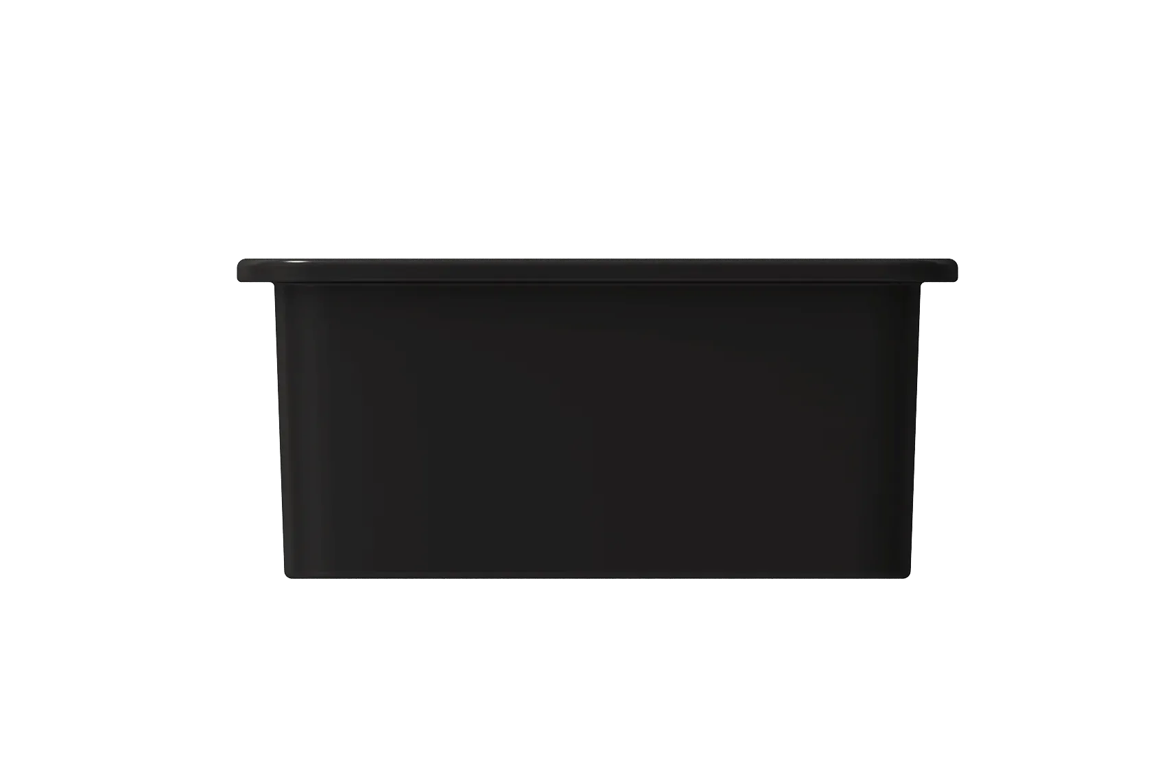 BOCCHI Sotto 12" Fireclay Undermount Single Bowl Bar Sink with Strainer, Matte Black, 1358-004-0120