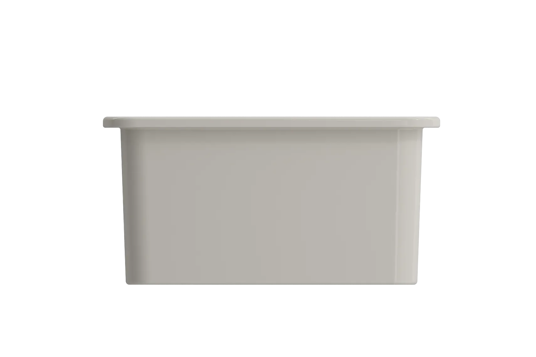 BOCCHI Sotto 18" Fireclay Undermount Single Bowl Bar Sink with Protective Bottom Grid and Strainer, Biscuit, 1359-014-0120