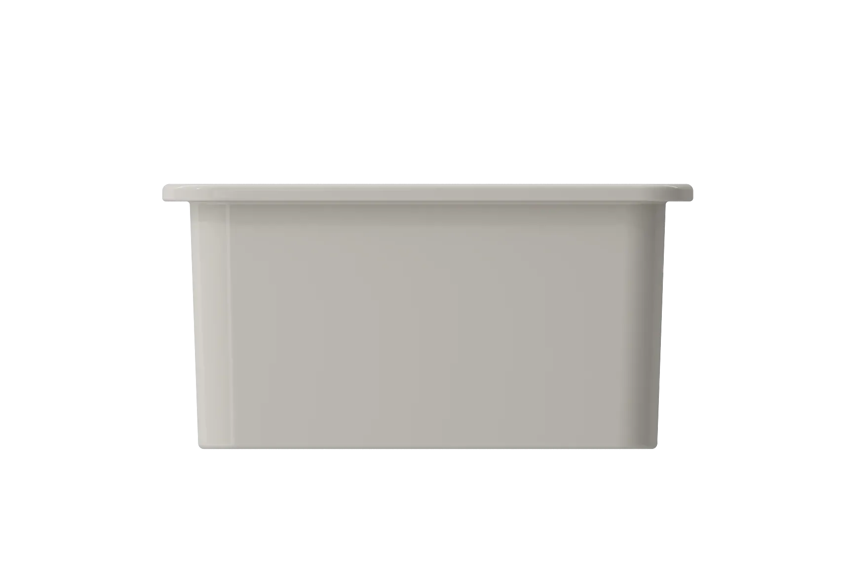 BOCCHI Sotto 18" Fireclay Undermount Single Bowl Bar Sink with Protective Bottom Grid and Strainer, Biscuit, 1359-014-0120