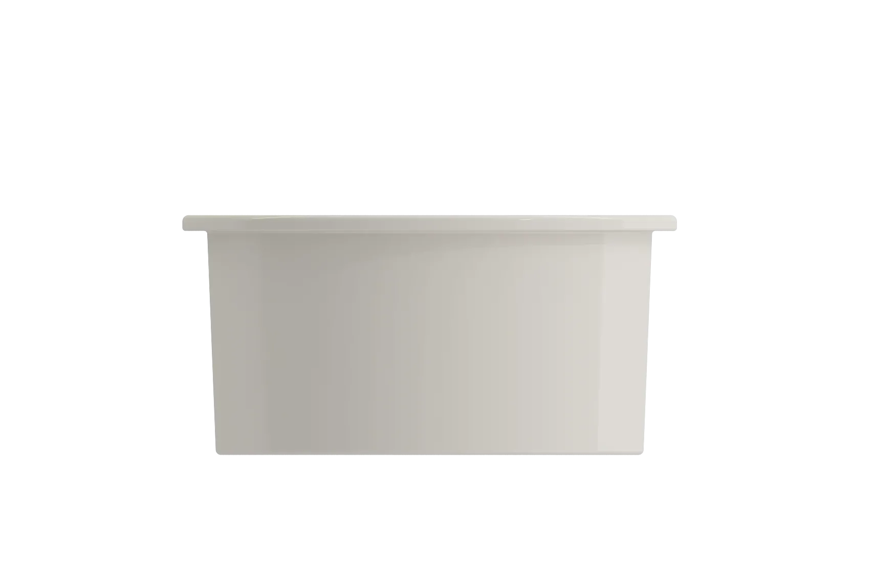 BOCCHI Sotto 18.5" Round Fireclay Undermount Single Bowl Bar Sink with Protective Bottom Grid and Strainer, Biscuit, 1361-014-0120