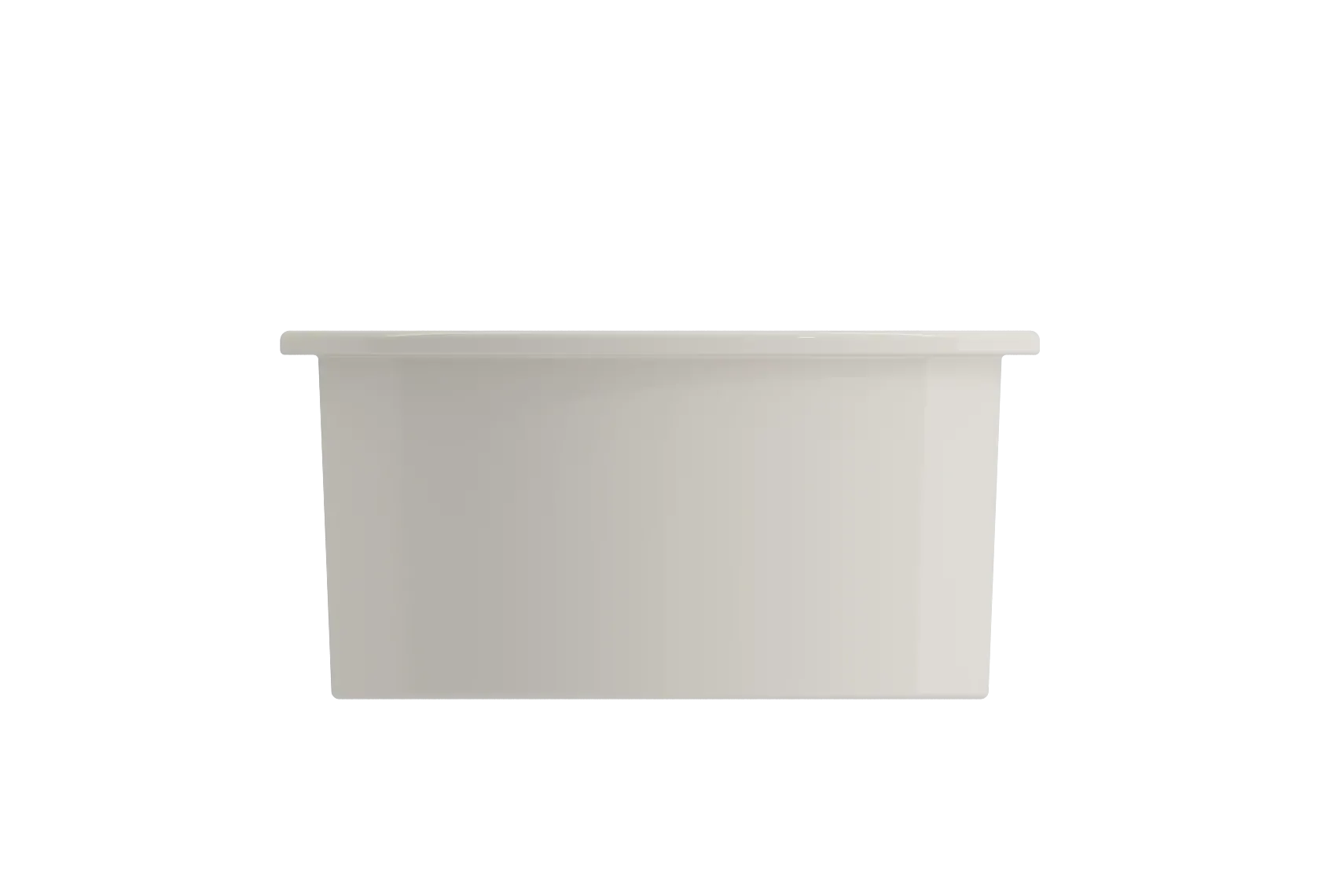 BOCCHI Sotto 18.5" Round Fireclay Undermount Single Bowl Bar Sink with Protective Bottom Grid and Strainer, Biscuit, 1361-014-0120