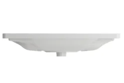 BOCCHI Taormina 34" Rectangle Wallmount Fireclay Bathroom Sink, White, 3 Faucet Hole, 1008-001-0127