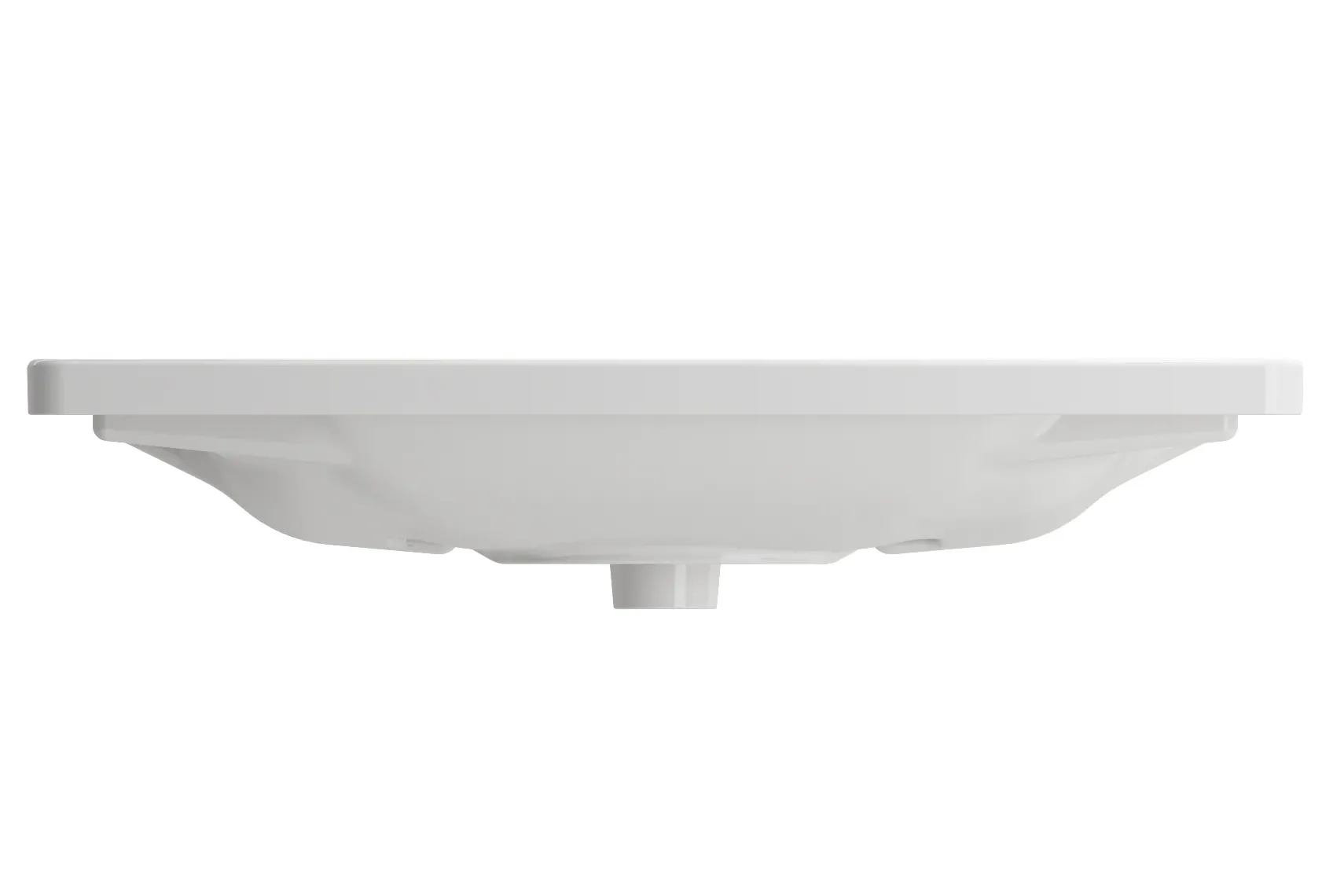 BOCCHI Taormina 34" Rectangle Wallmount Fireclay Bathroom Sink, White, 3 Faucet Hole, 1008-001-0127