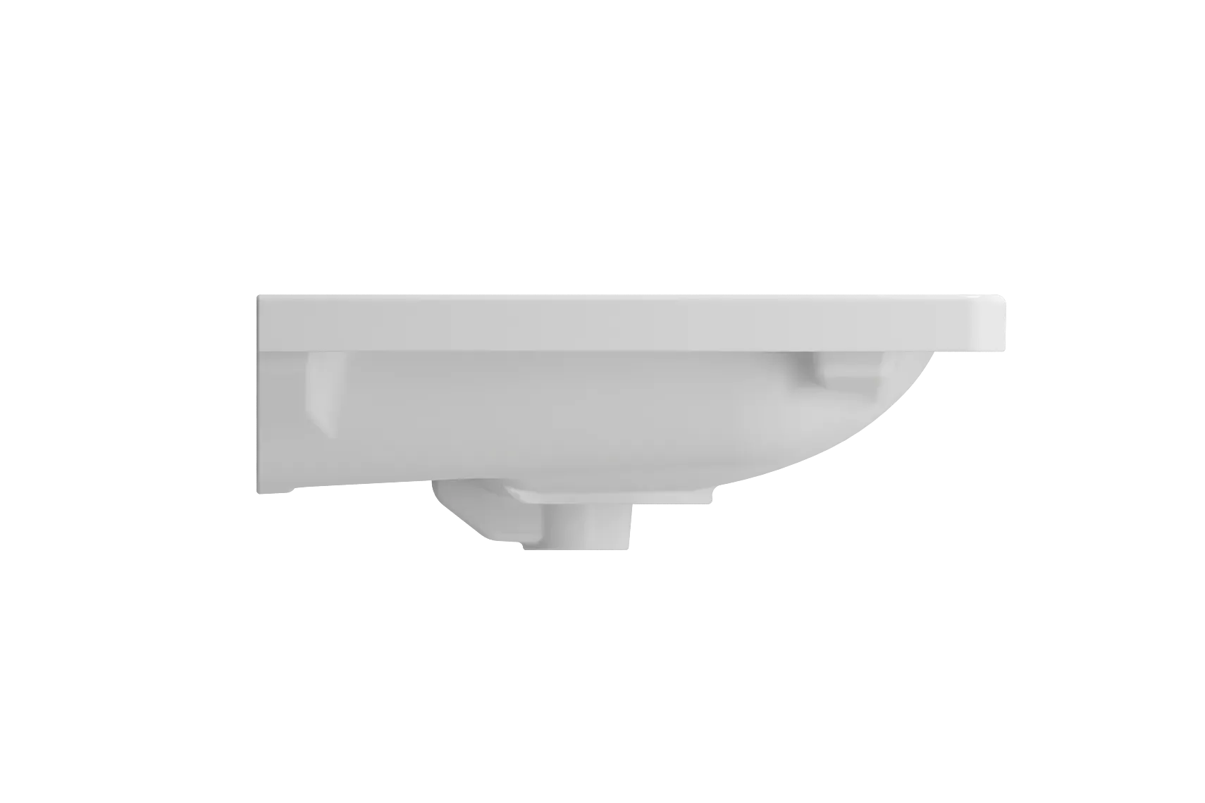 BOCCHI Taormina 34" Rectangle Wallmount Fireclay Bathroom Sink, Matte White, 3 Faucet Hole, 1008-002-0127