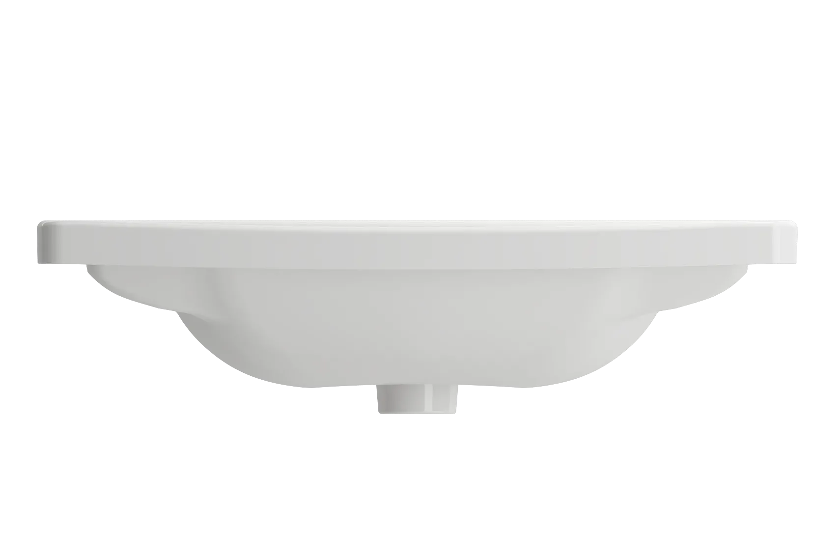BOCCHI Taormina 26" Rectangle Wallmount Fireclay Bathroom Sink, White, 3 Faucet Hole, 1007-001-0127