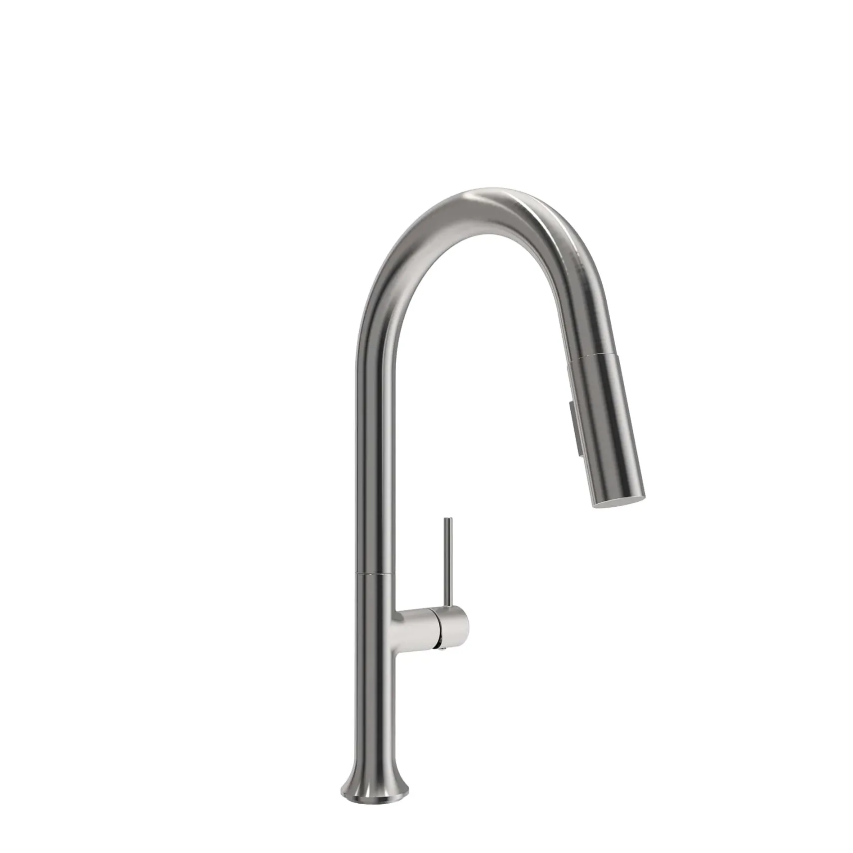 BOCCHI Tronto 1.75 GPM Brass Kitchen Faucet, Modern, Stainless Steel, 2026 0001 SS