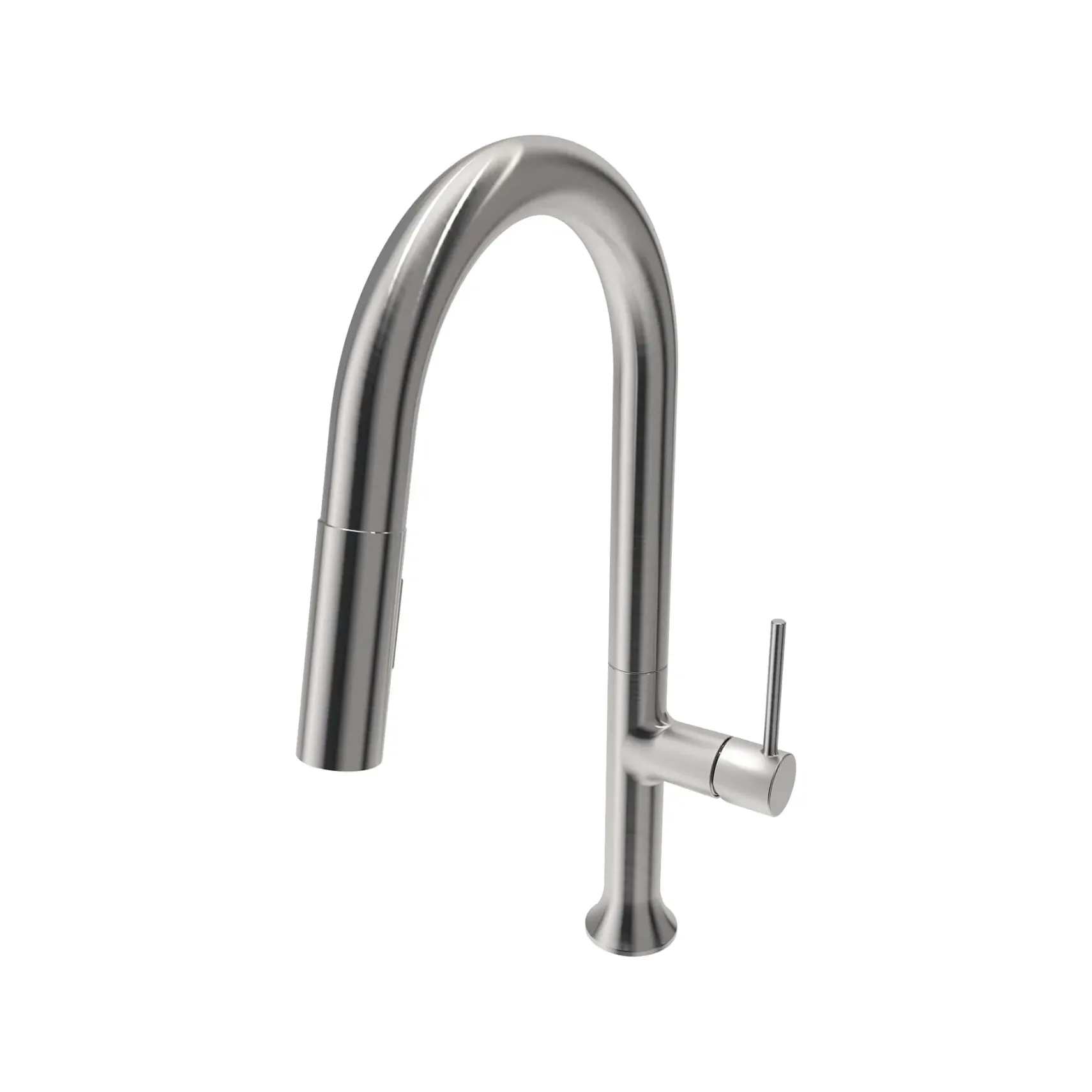 BOCCHI Tronto 1.75 GPM Brass Kitchen Faucet, Modern, Stainless Steel, 2026 0001 SS