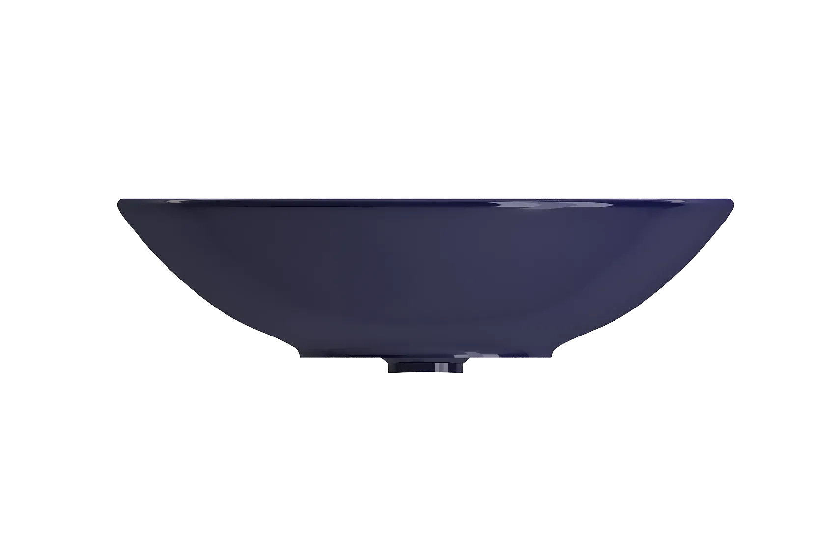 BOCCHI Venezia 16" Round Vessel Fireclay Bathroom Sink, Sapphire Blue, 1120-010-0125