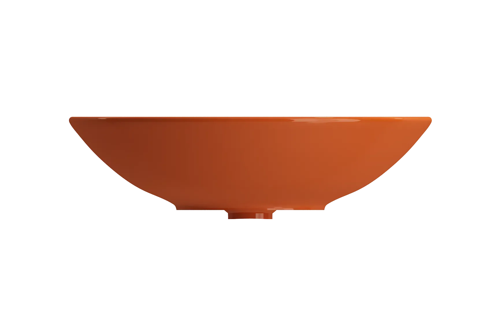 BOCCHI Venezia 16" Round Vessel Fireclay Bathroom Sink, Orange, 1120-012-0125