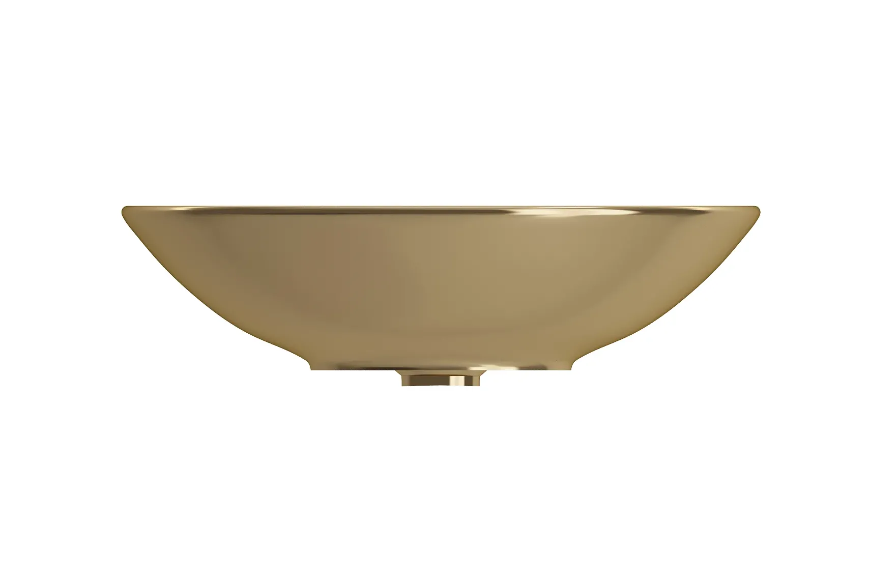 BOCCHI Venezia 16" Round Vessel Fireclay Bathroom Sink, Matte Gold, 1120-403-0125