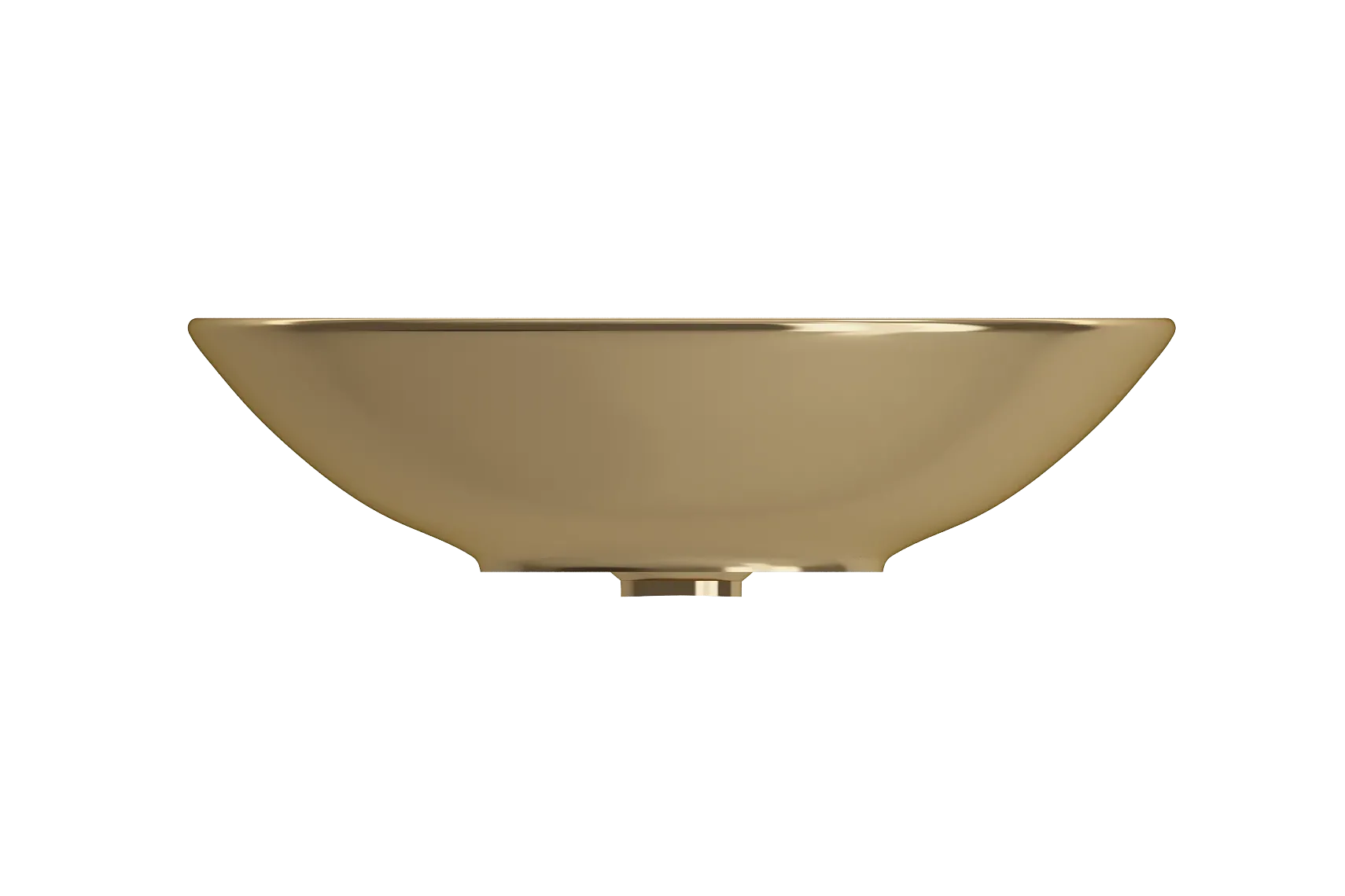 BOCCHI Venezia 16" Round Vessel Fireclay Bathroom Sink, Matte Gold, 1120-403-0125
